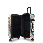 حقيبة سفر Kipling Spontaneous M متوسطة الحجم بعجلات وطبعة كوكتيل I4556-5DZ