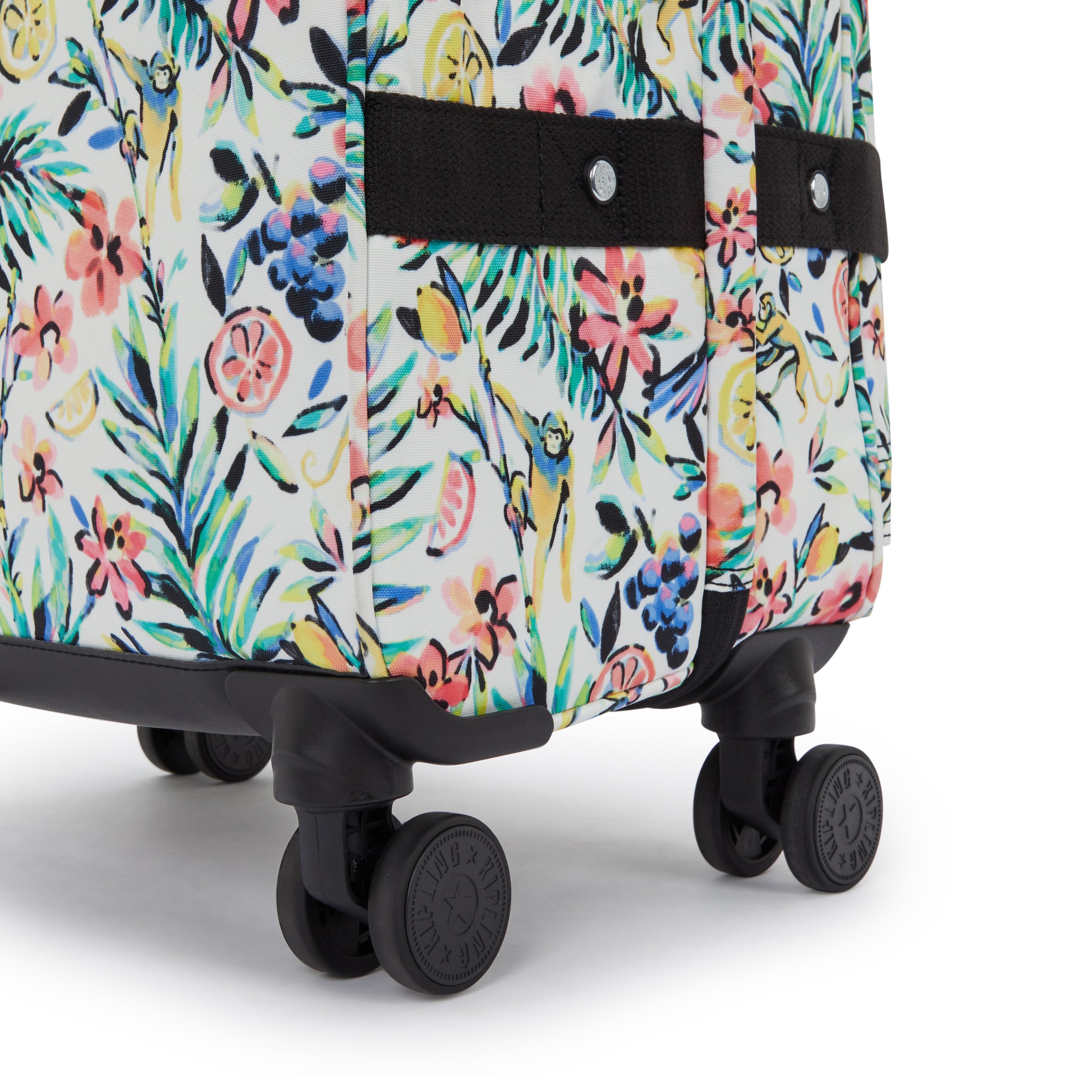 حقيبة سفر Kipling Spontaneous M متوسطة الحجم بعجلات وطبعة كوكتيل I4556-5DZ