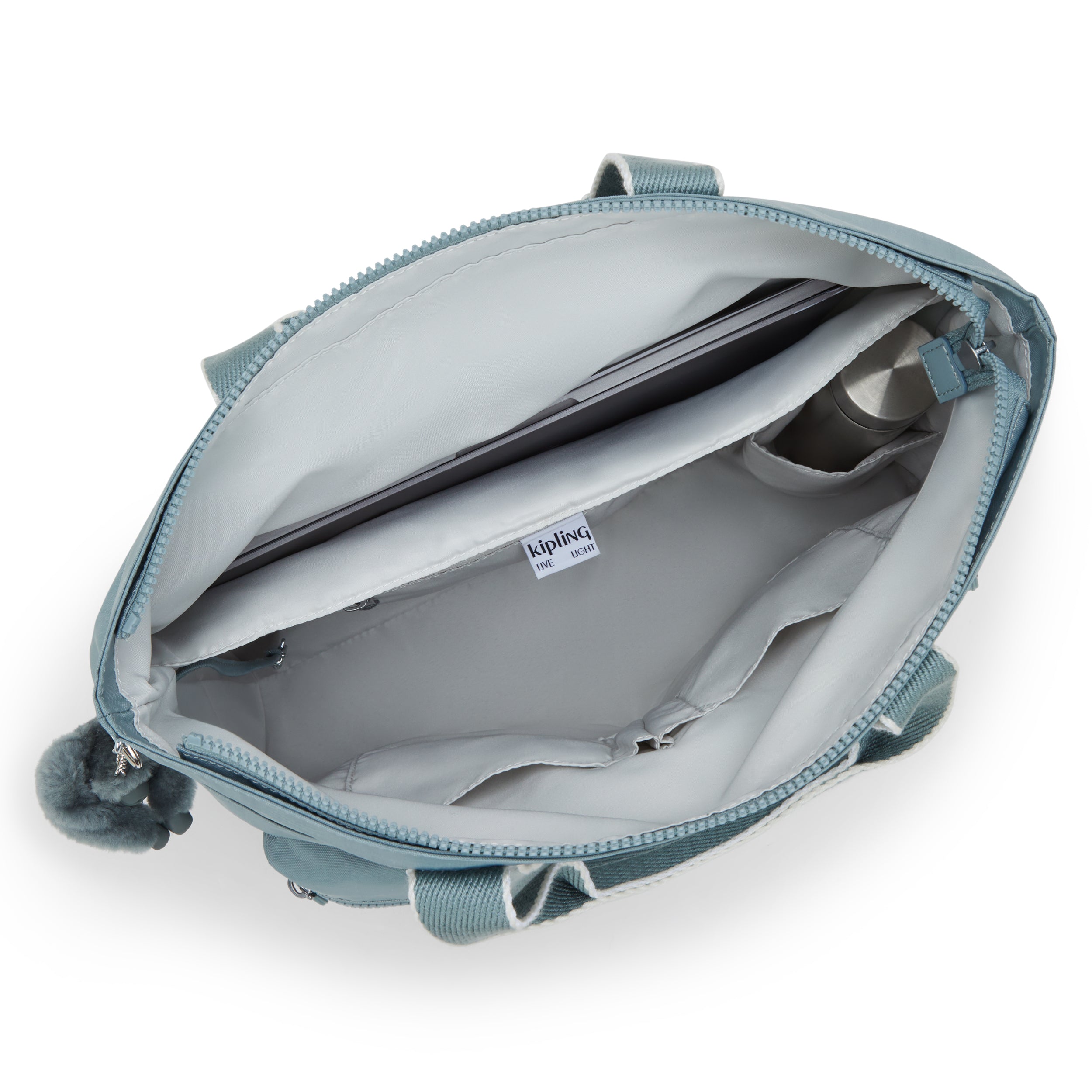 حقيبة كيبلينج إنديا رمادية مريحة كبيرة I4609-3NL