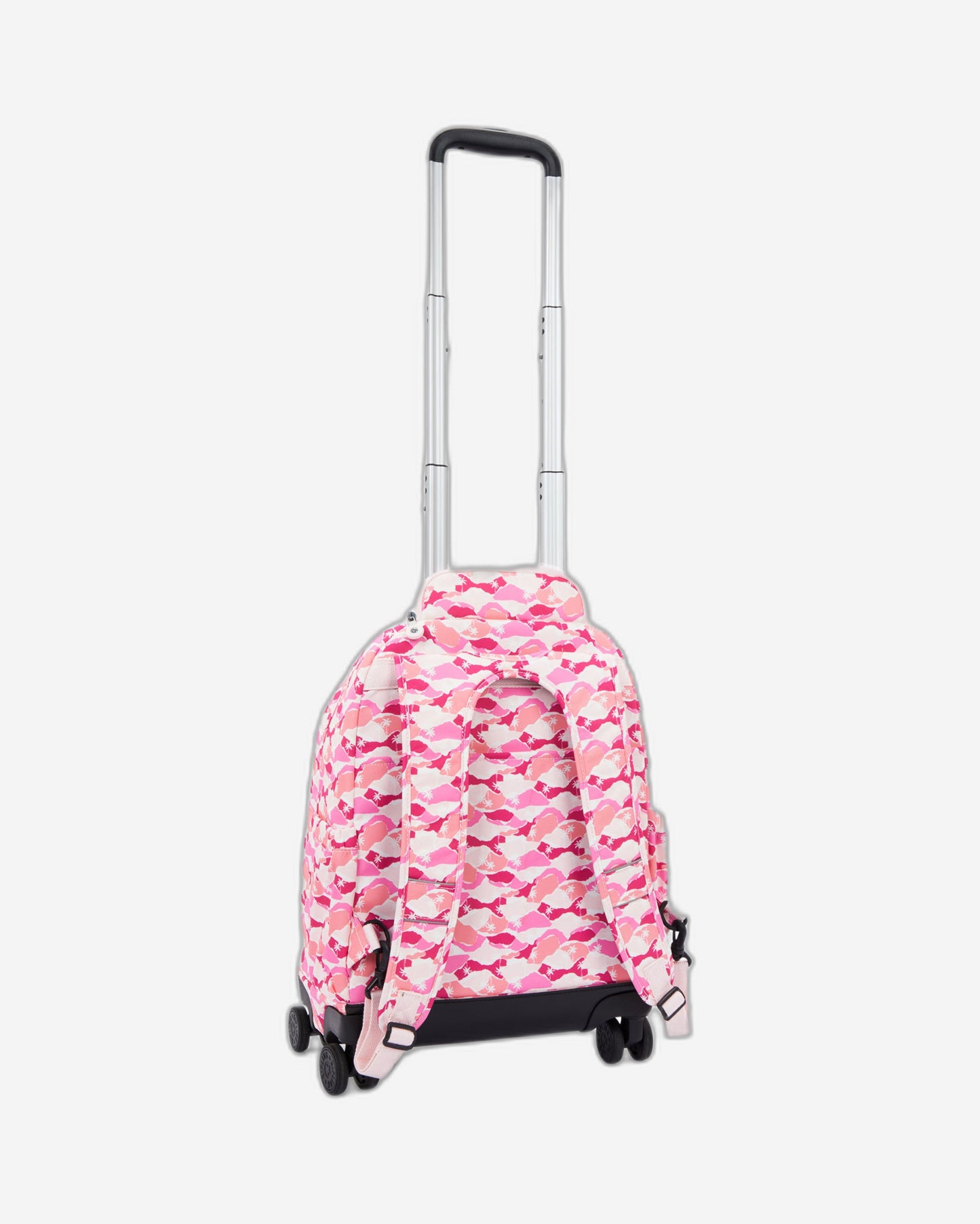 حقيبة ظهر Kipling New Zea Pink Palm كبيرة بعجلات مع حجرة للكمبيوتر المحمول I4674-1BV