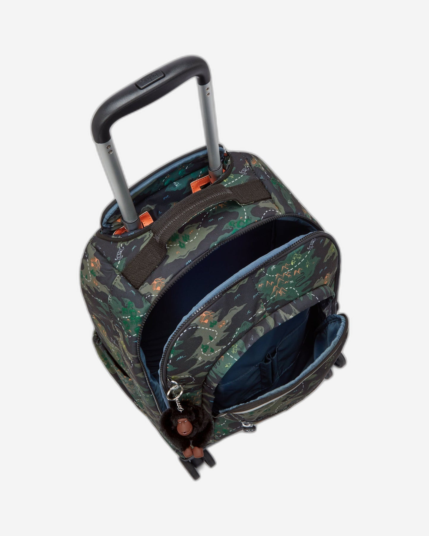 حقيبة ظهر KIPLING New Zea Camo Treasure Large ذات العجلات (مع حماية للكمبيوتر المحمول) I4674-3PB