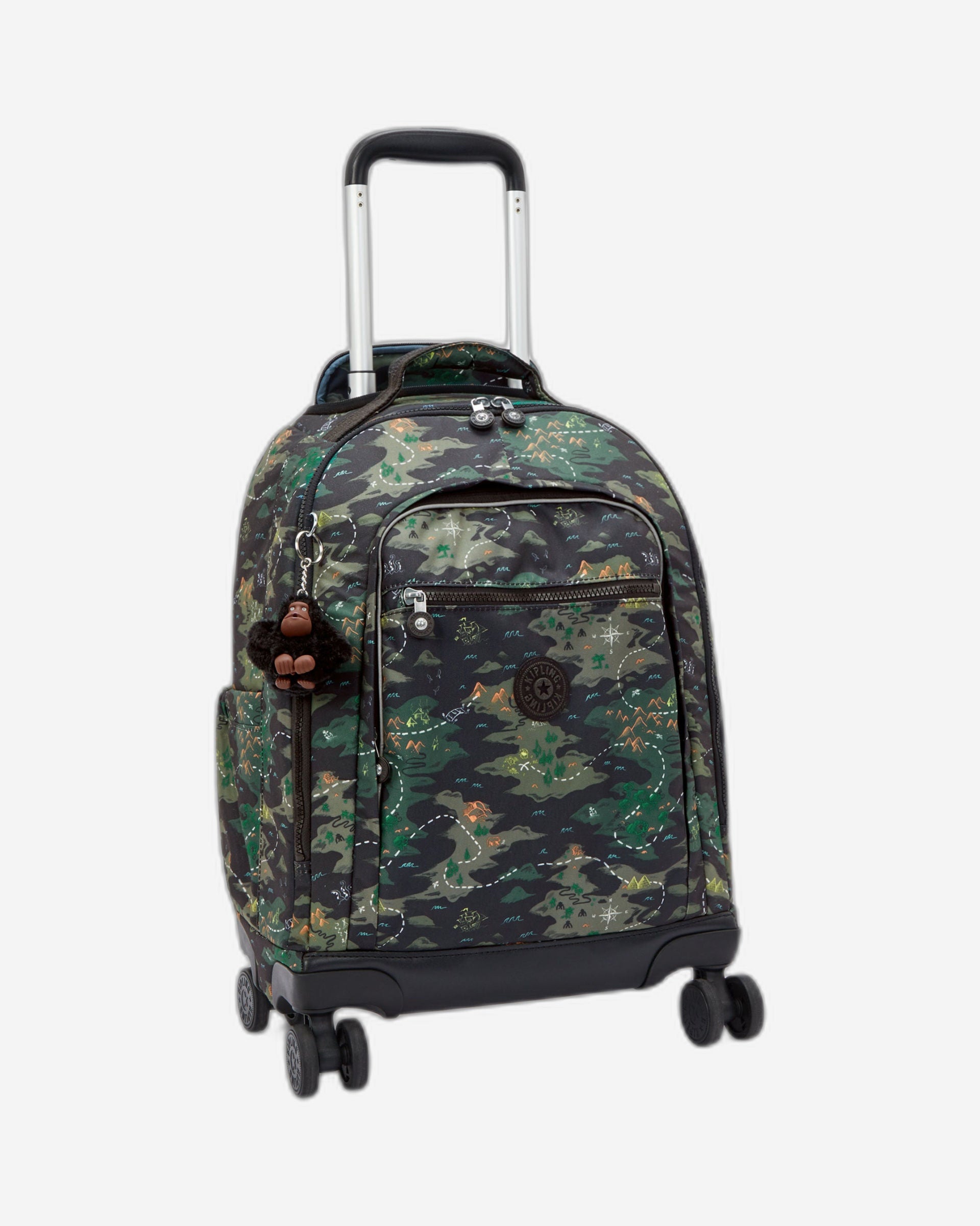 حقيبة ظهر KIPLING New Zea Camo Treasure Large ذات العجلات (مع حماية للكمبيوتر المحمول) I4674-3PB