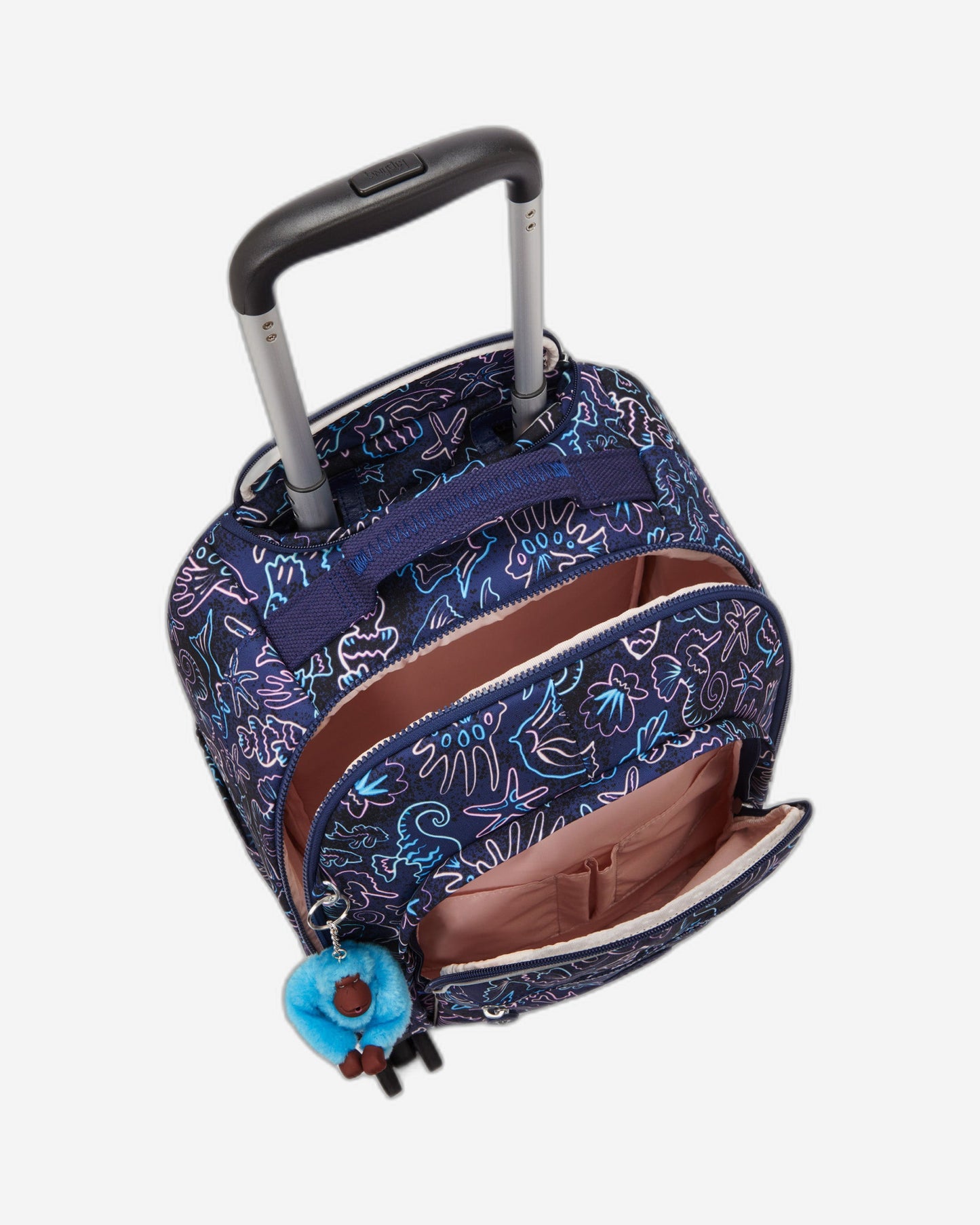 حقيبة ظهر Kipling New Zea Disco Fish كبيرة بعجلات مع حجرة للكمبيوتر المحمول I4674-4FK