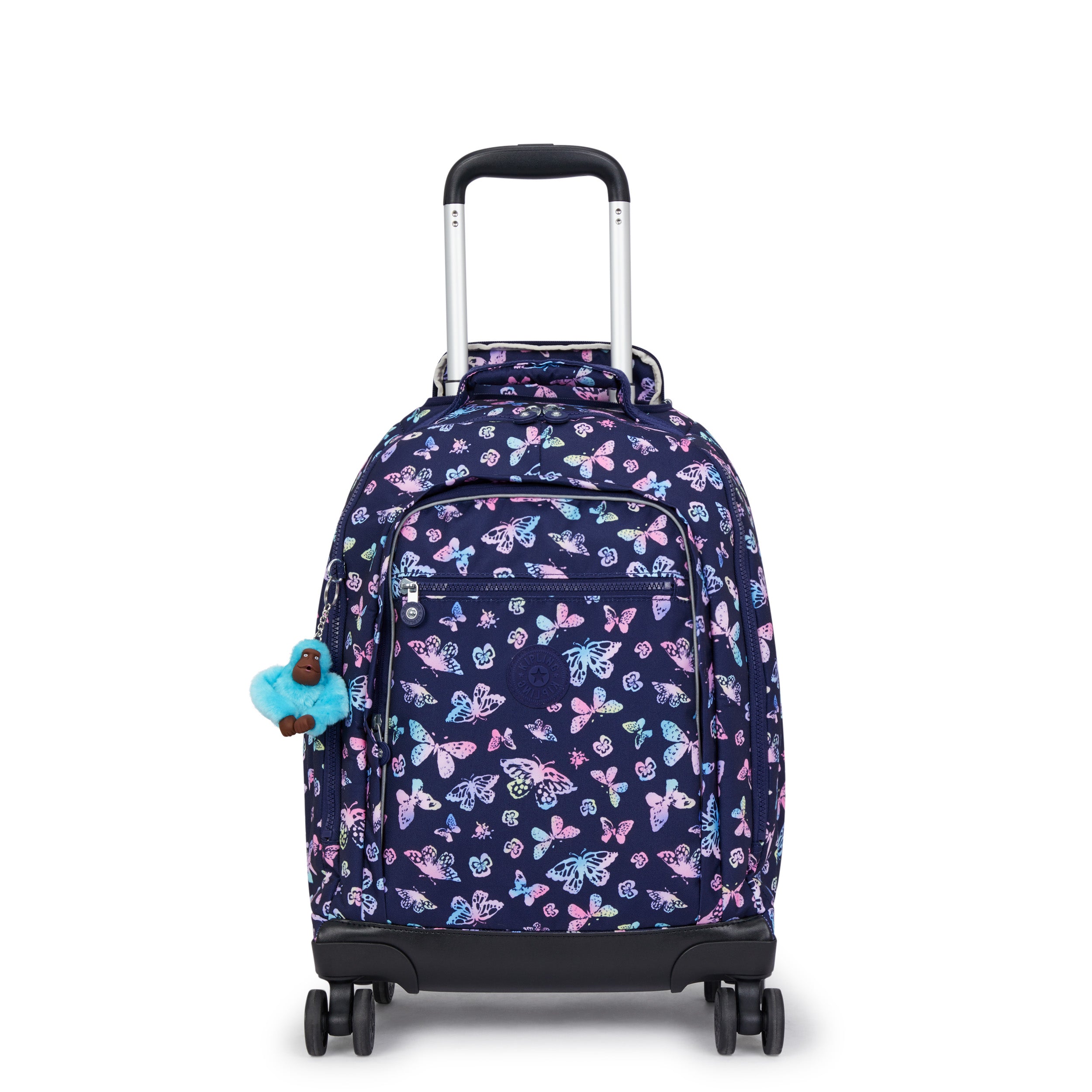KIPLING-New Zea-Large wheeled backpack (with laptop protection)-Butterfly Fun-I4674-F5K