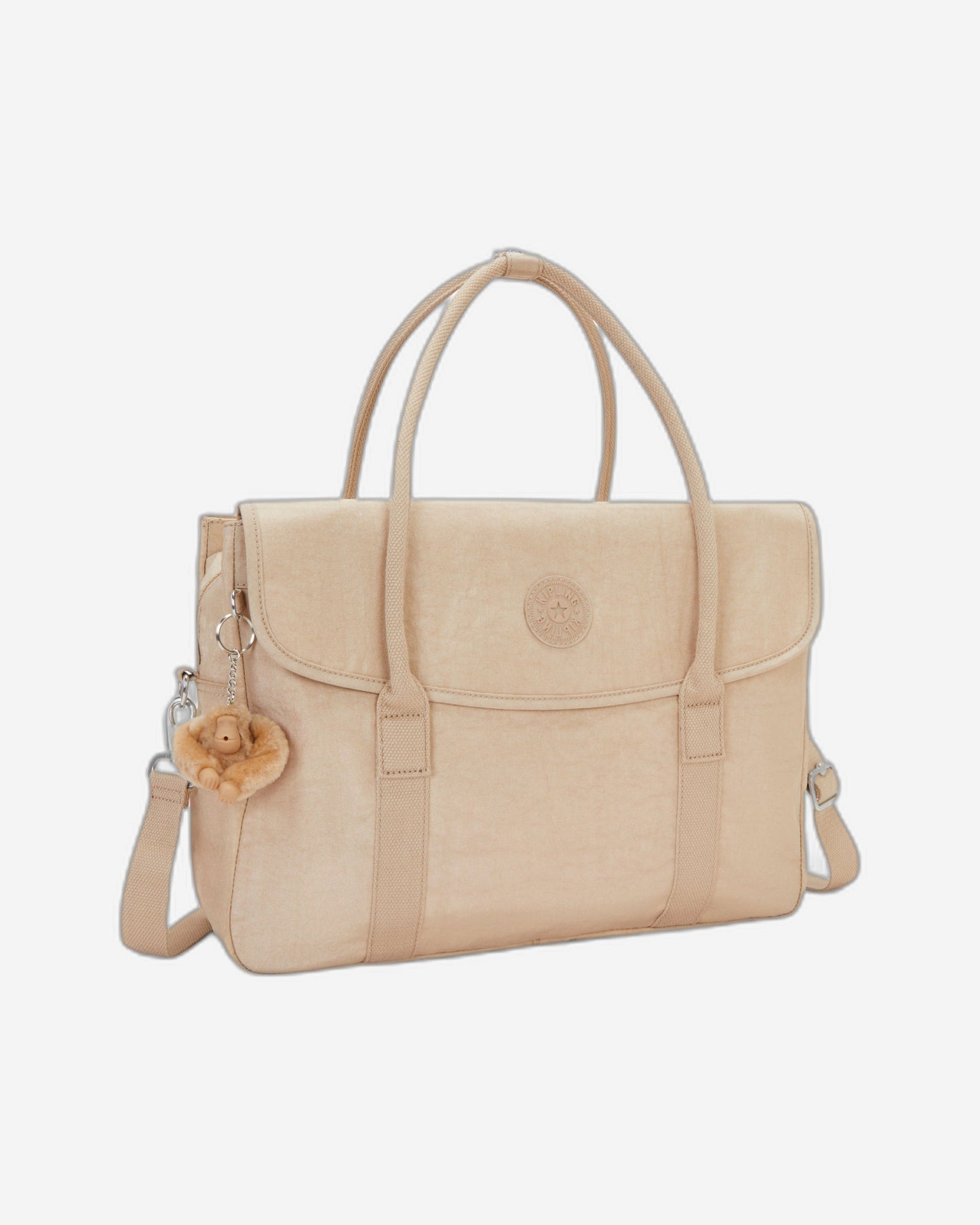 حقيبة عمل Kipling Superworker Sparkled Beige (بحزام كتف قابل للإزالة) I4718-5DV