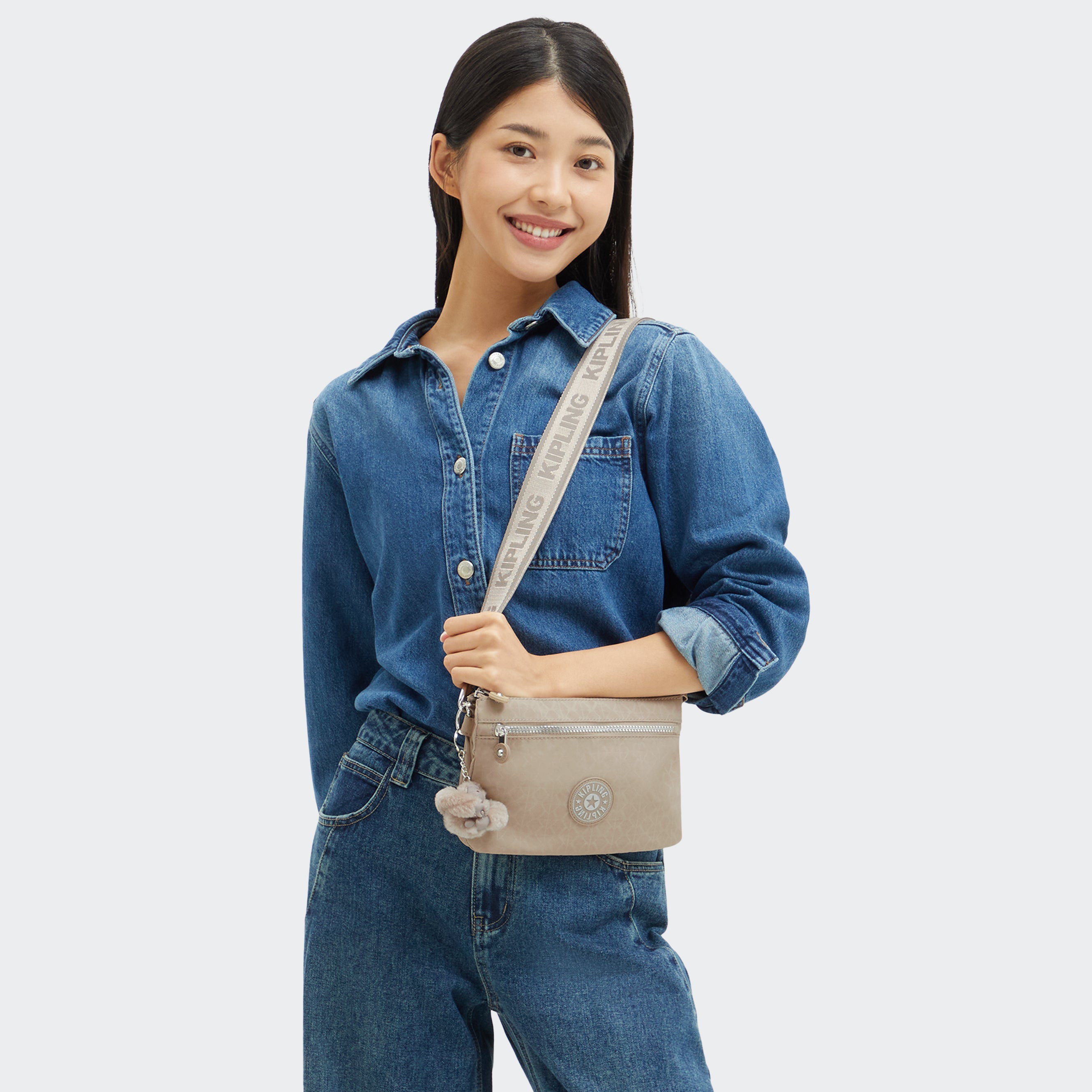 حقيبة كيبلينج ريري زيب جلوريوس بي سيل صغيرة متقاطعة I4745-42N