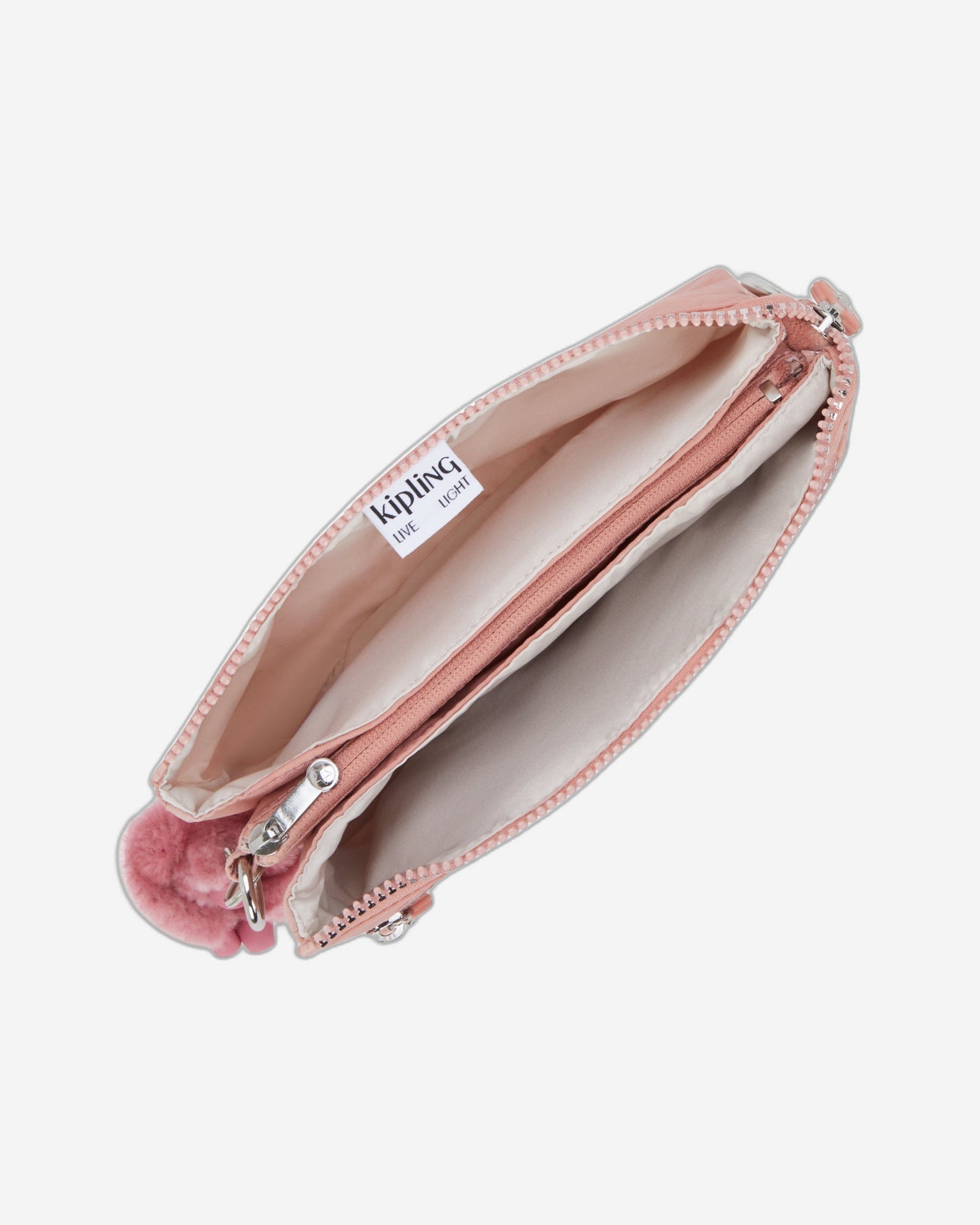 حقيبة Kipling Riri Zip Glorious Pink صغيرة متقاطعة (مع حزام كتف قابل للإزالة) I4745-8HB