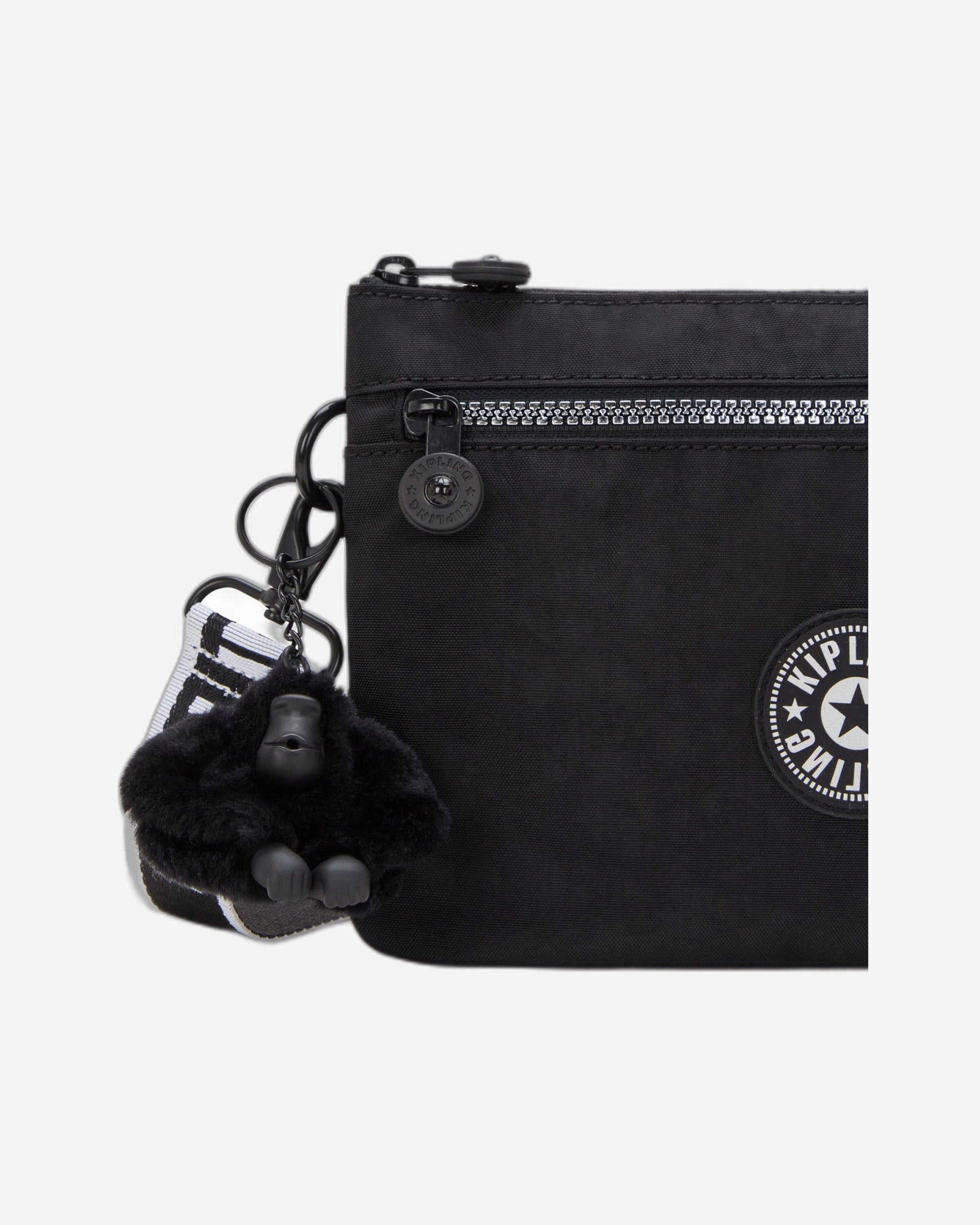 حقيبة كيبلينج ريري زيب غلوريوس فضية صغيرة متقاطعة I4745-9SB