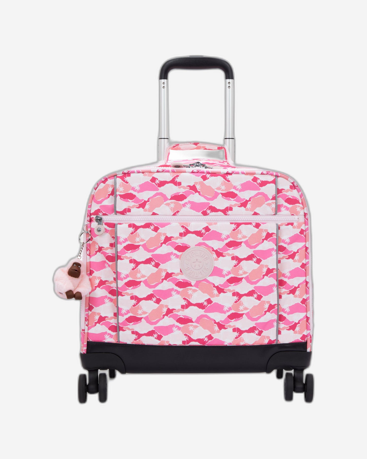 حقيبة Kipling New Storia Pink Palm كبيرة بعجلات I4847-1BV