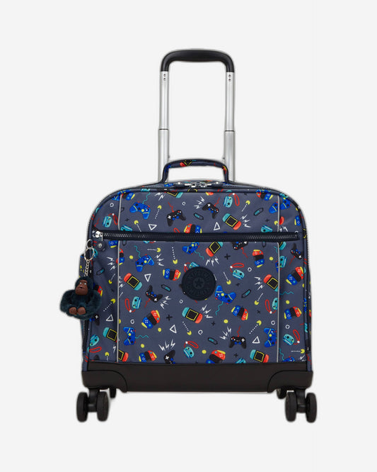 حقيبة ألعاب Kipling New Storia رمادية كبيرة بعجلات C2I4847-T6T