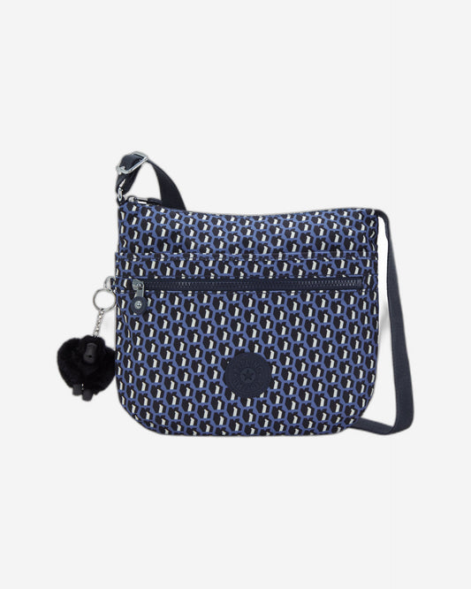 حقيبة كتف متوسطة الحجم من كيبلينج أرتو 3D K باللون الأزرق I4854-4JS