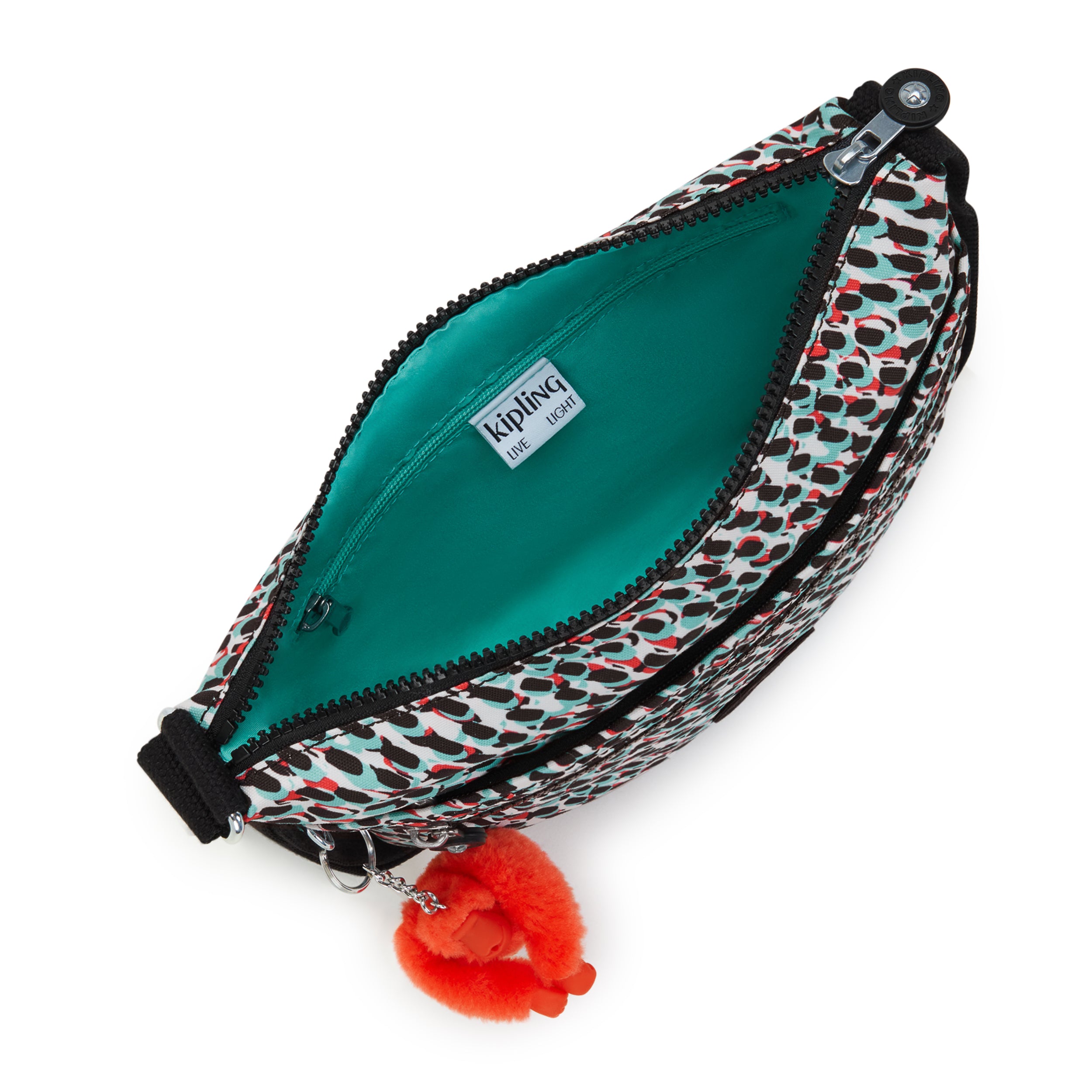 حقيبة كتف متوسطة الحجم بطبعة تجريدية من كيبلينج أرتو C2I4854-GN6