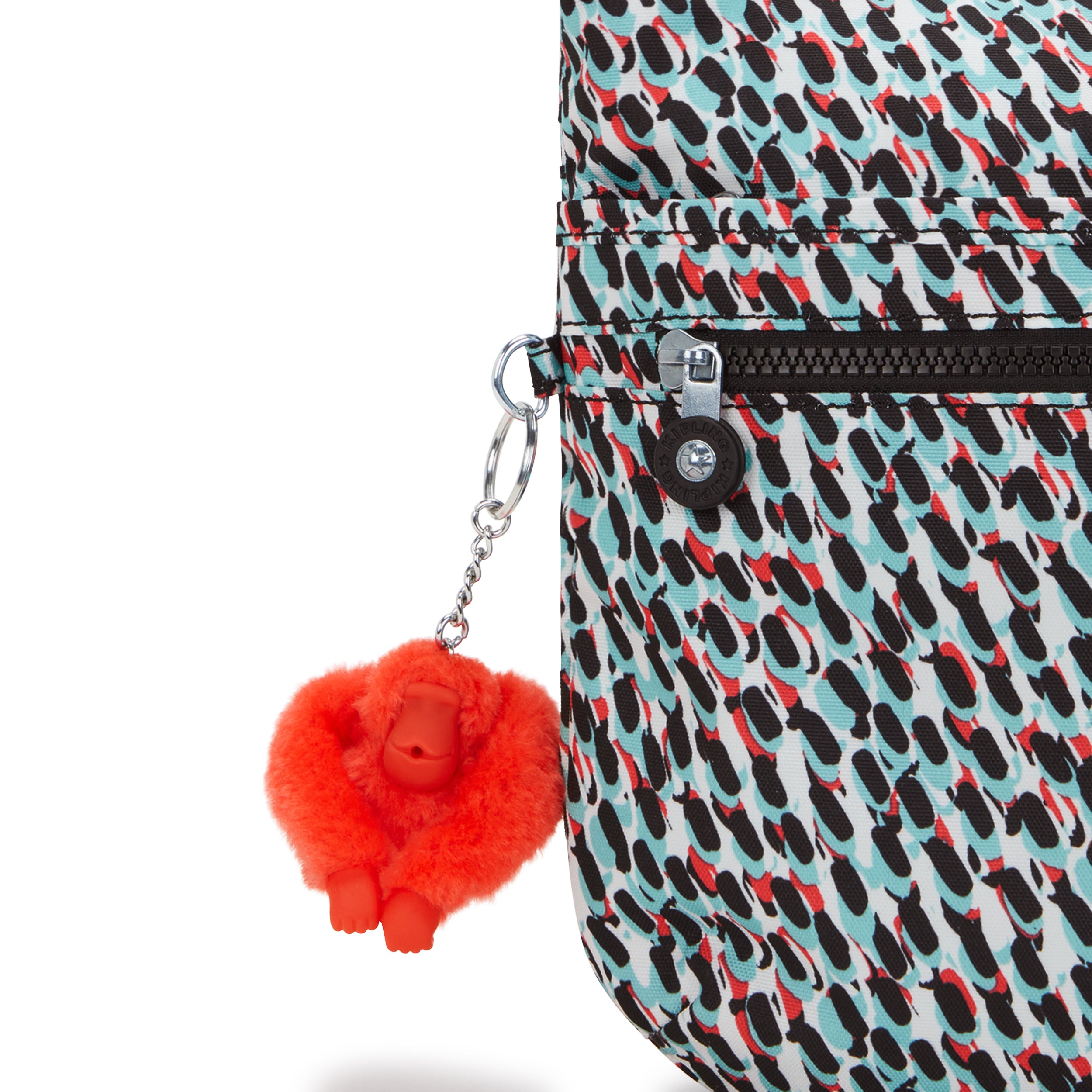 حقيبة كتف متوسطة الحجم بطبعة تجريدية من كيبلينج أرتو C2I4854-GN6