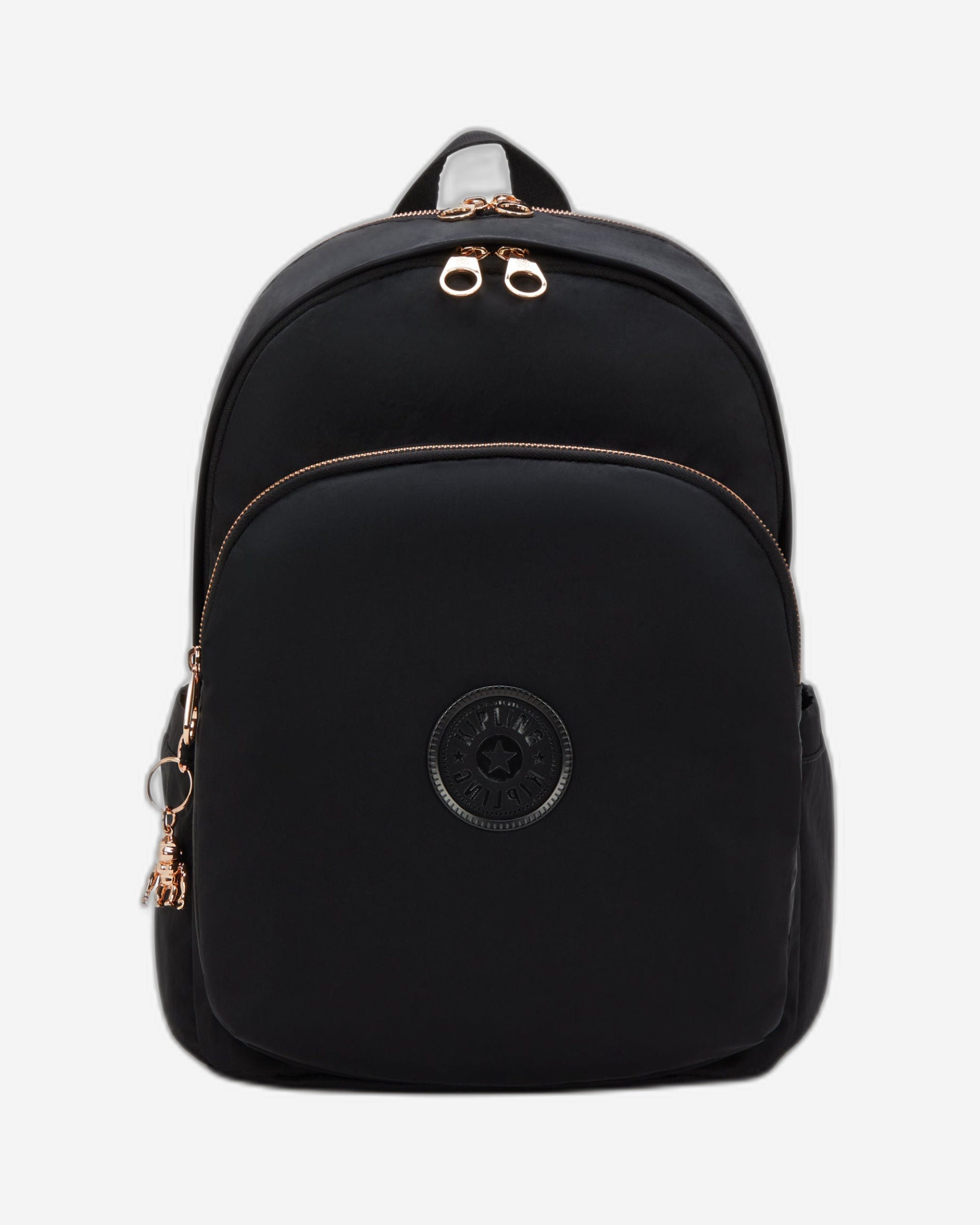 حقيبة ظهر كيبلينج ديليا إم سوداء وردية كبيرة I4869-62Q