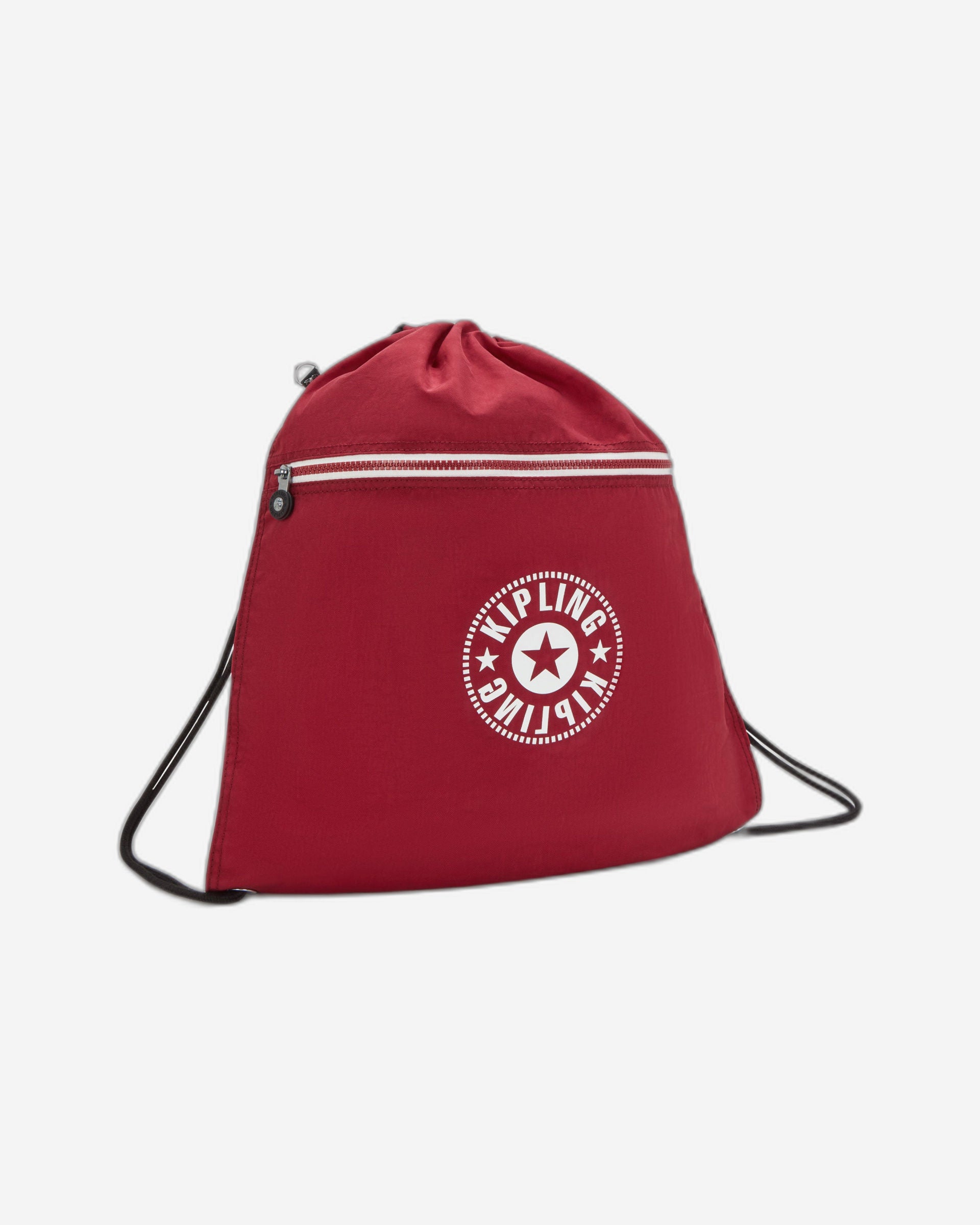 حقيبة ظهر Kipling Supertaboo متوسطة الحجم باللون الأحمر الرائع مع رباط I4971-5MC