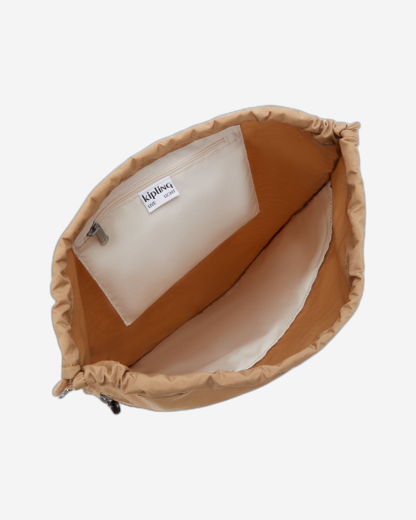 حقيبة ظهر Kipling Supertaboo Early Tan C متوسطة الحجم (مع رباط) I4971-7CT