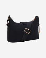 حقيبة كروس بودي متوسطة الحجم من كيبلينج سيرا إم، لون أسود ووردي وتوابل، I5107-62Q