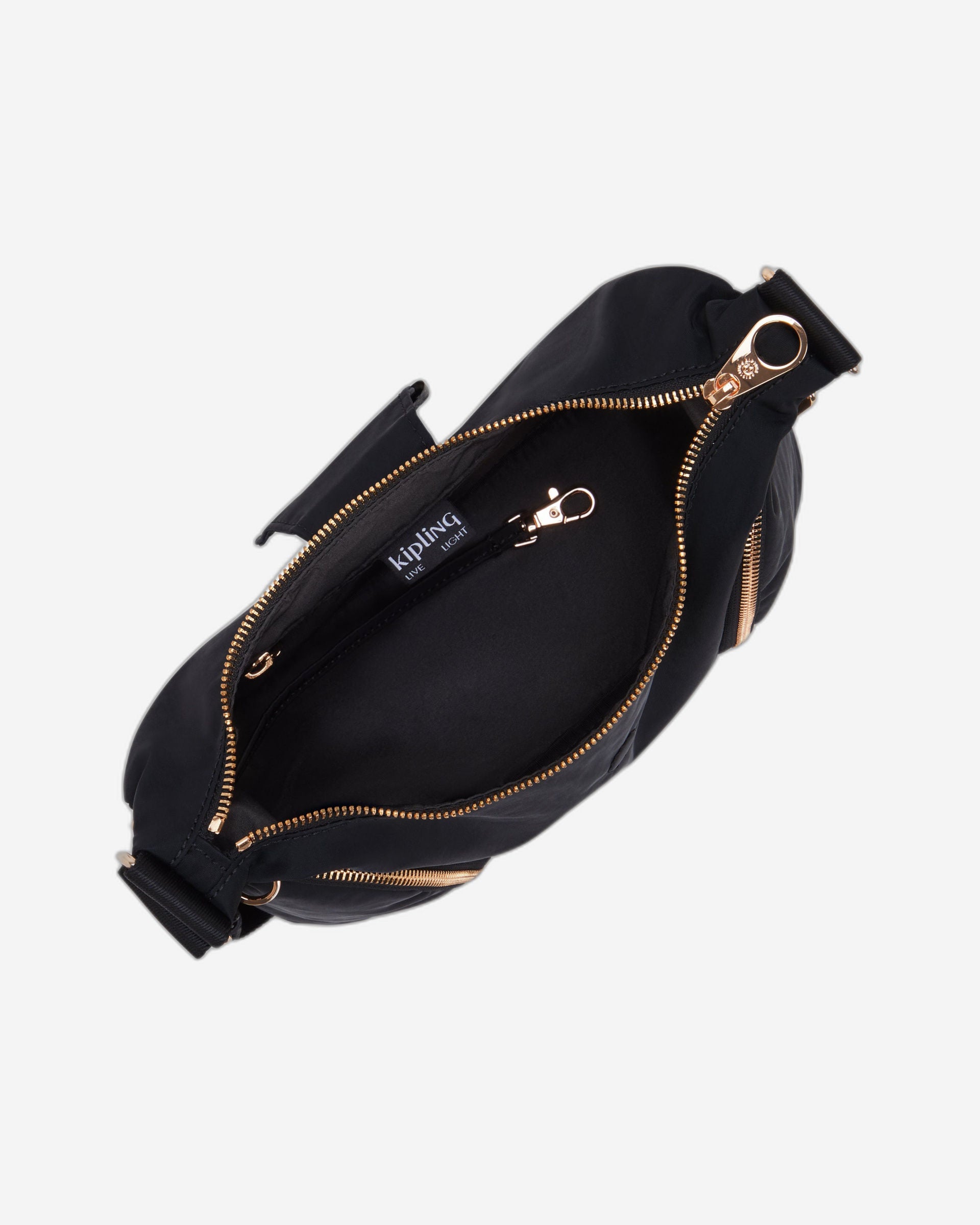 حقيبة كروس بودي متوسطة الحجم من كيبلينج سيرا إم، لون أسود ووردي وتوابل، I5107-62Q