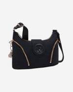 حقيبة كروس بودي متوسطة الحجم من كيبلينج سيرا إم، لون أسود ووردي وتوابل، I5107-62Q