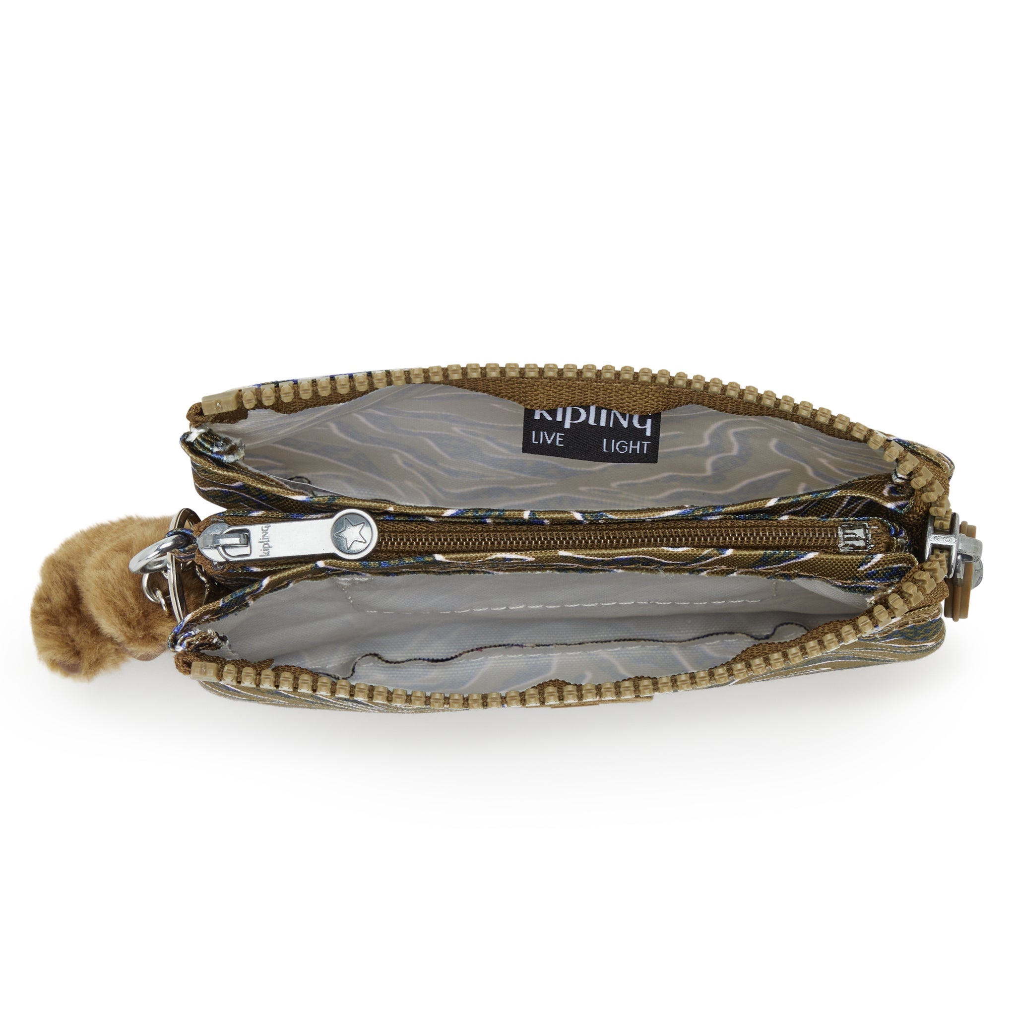 محفظة كيبلينج كرييتيفيتي إس الصغيرة بنقشة أوراق البحر I5159-1PR