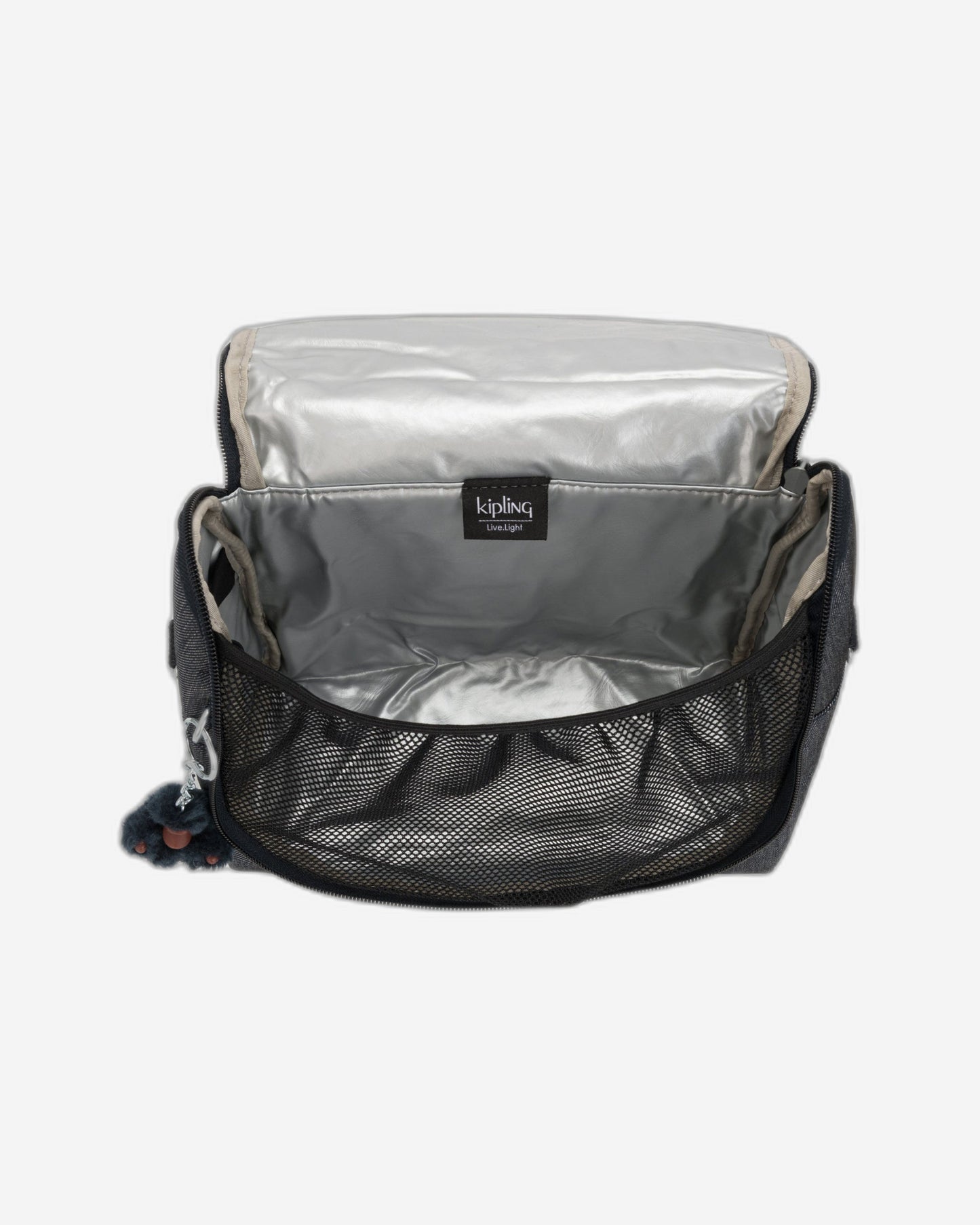 حقيبة غداء كيبلينج نيو كيشيرو مارين كبيرة باللون الأزرق البحري مع جراب عربة C2I5209-58C