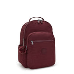 حقيبة ظهر كبيرة من كيبلينج سيول لاونج بنقشة النبيذ I5210-5FW