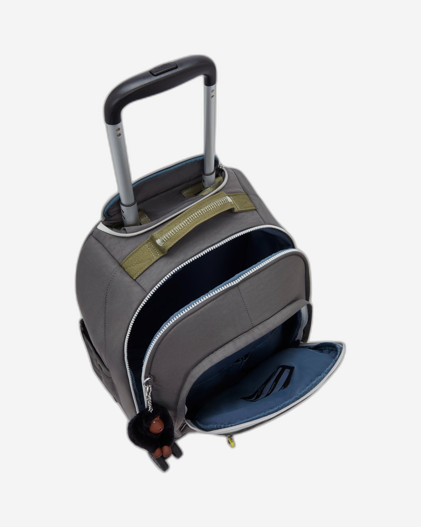 حقيبة ظهر Kipling New Zea Back to Grey كبيرة بعجلات مع حجرة للكمبيوتر المحمول I5246-1DX