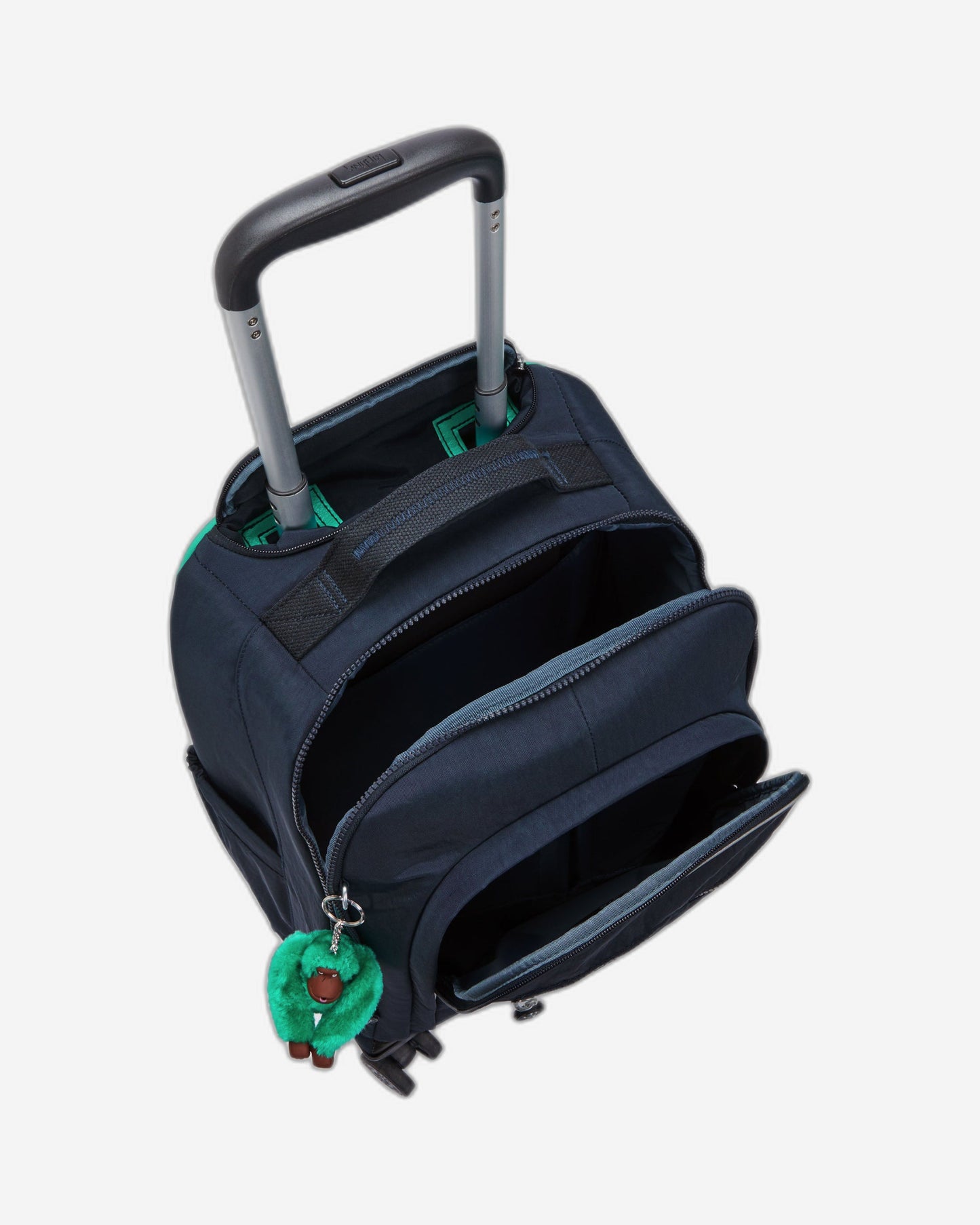 حقيبة ظهر كيبلينج نيو زيا زرقاء خضراء كبيرة بعجلات C2I5246-CD7