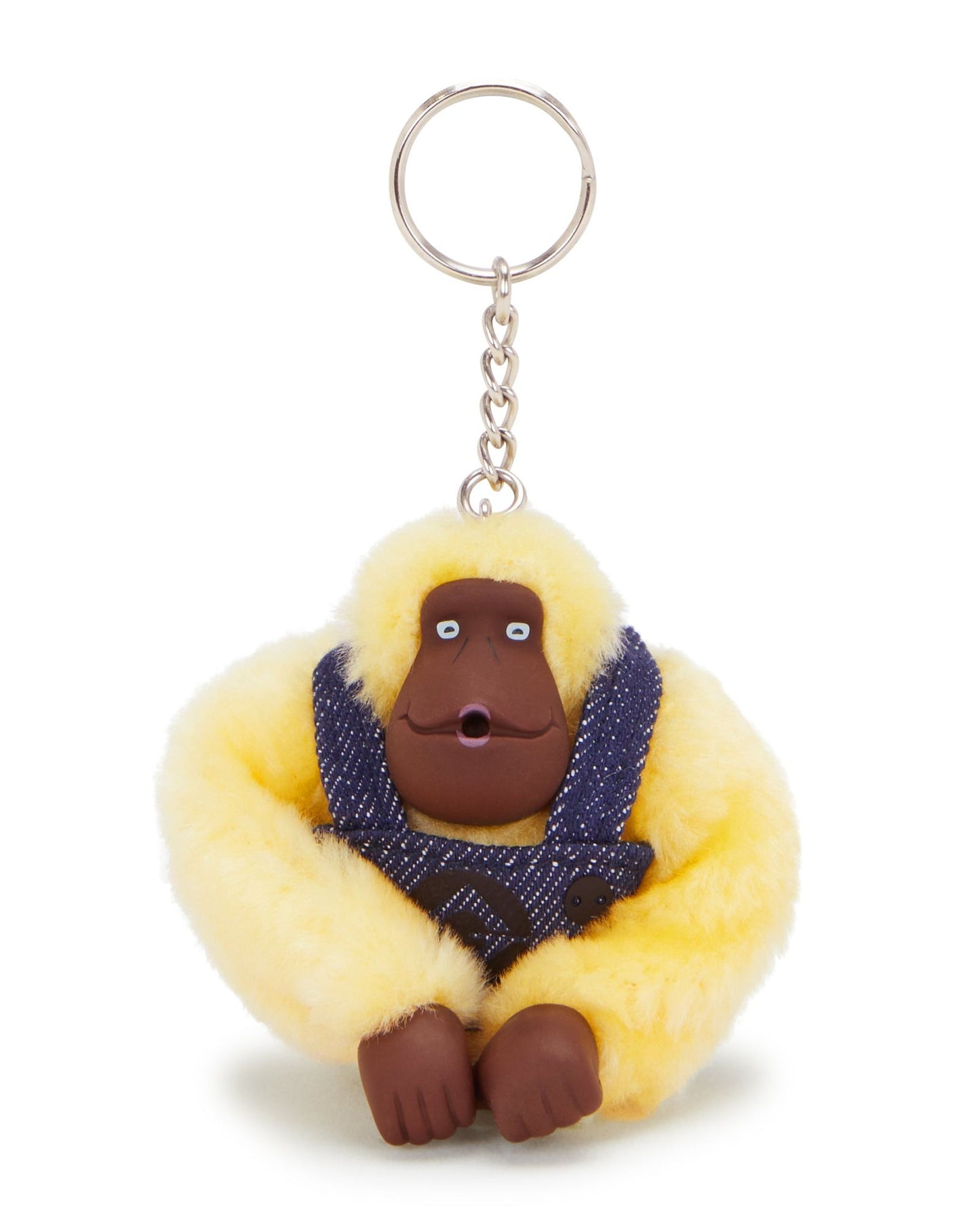 بنطال جينز كيبلينج مونكي كليب متوسط الحجم بتصميم قرد، مقاس M، أزرق، مع علاقة مفاتيح C2I5335-MI8