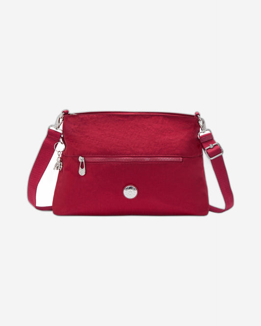 حقيبة كتف Kipling Pollie M Red Red Wine متوسطة الحجم I5346-6SE