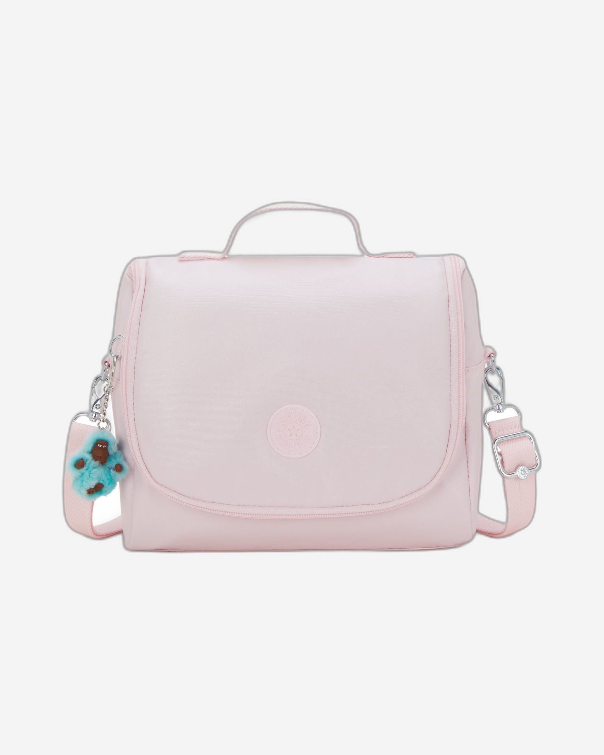 حقيبة غداء كيبلينج نيو كيشيرو سي بينك ميت كبيرة مع جراب عربة I5356-52J