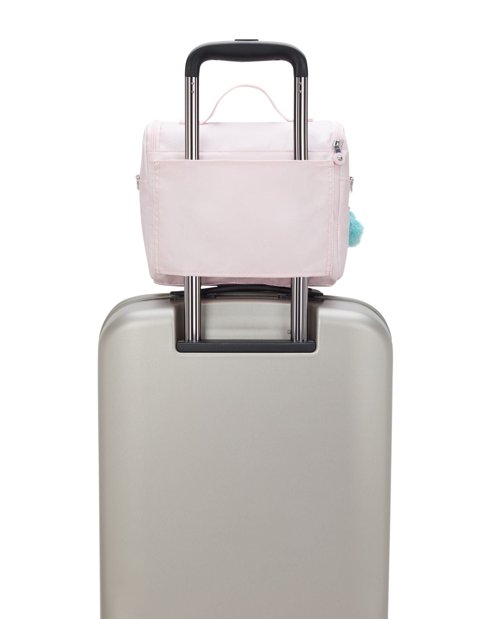 حقيبة غداء كيبلينج نيو كيشيرو سي بينك ميت كبيرة مع جراب عربة I5356-52J