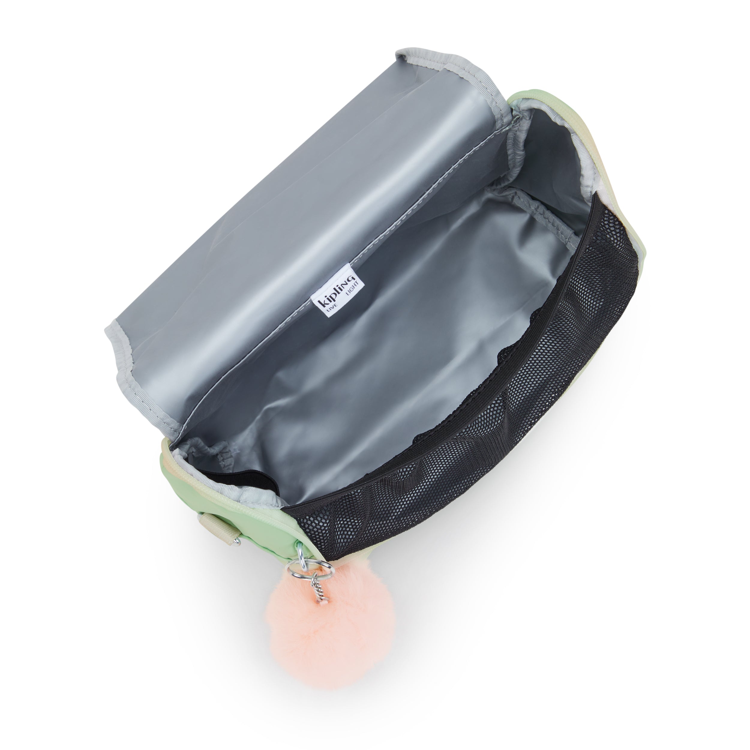 حقيبة غداء كيبلينج نيو كيشيرو ناعمة خضراء كبيرة مع جراب عربة C2I5356-5KY