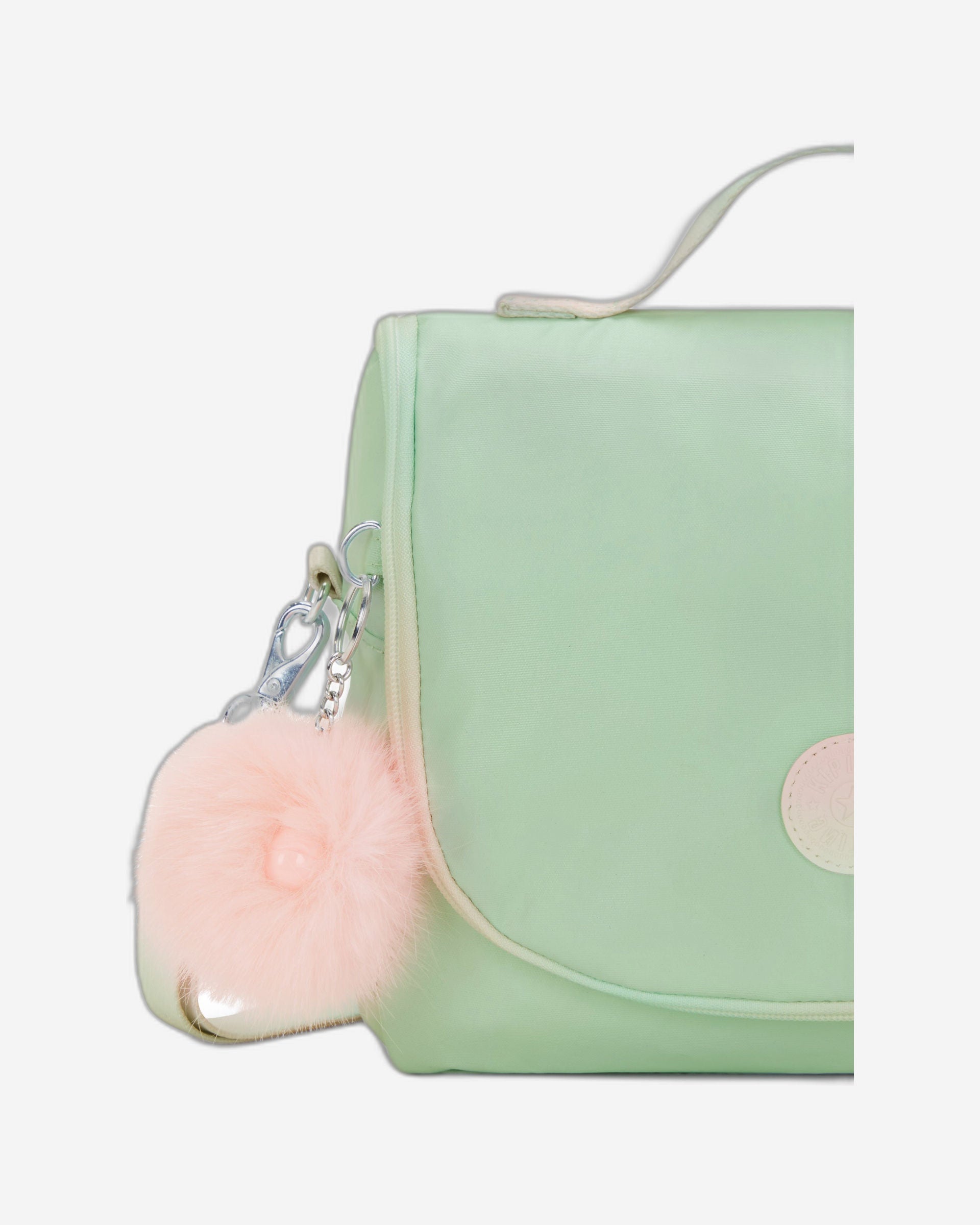 حقيبة غداء كيبلينج نيو كيشيرو ناعمة خضراء كبيرة مع جراب عربة C2I5356-5KY