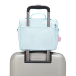 صندوق غداء كبير معدني أزرق سماوي جديد من KIPLING (مع جراب عربة) I5356-5MB