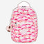 حقيبة ظهر Kipling Seoul S Pink Palm صغيرة مع حجرة للكمبيوتر اللوحي I5357-1BV