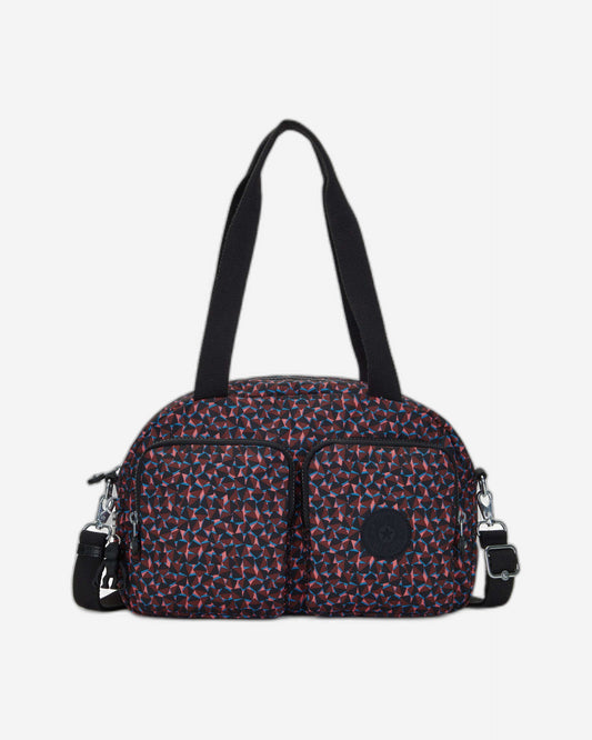 حقيبة كتف متوسطة الحجم من كيبلينج كول ديفيا هابي سكويرز C2I5479-B3X