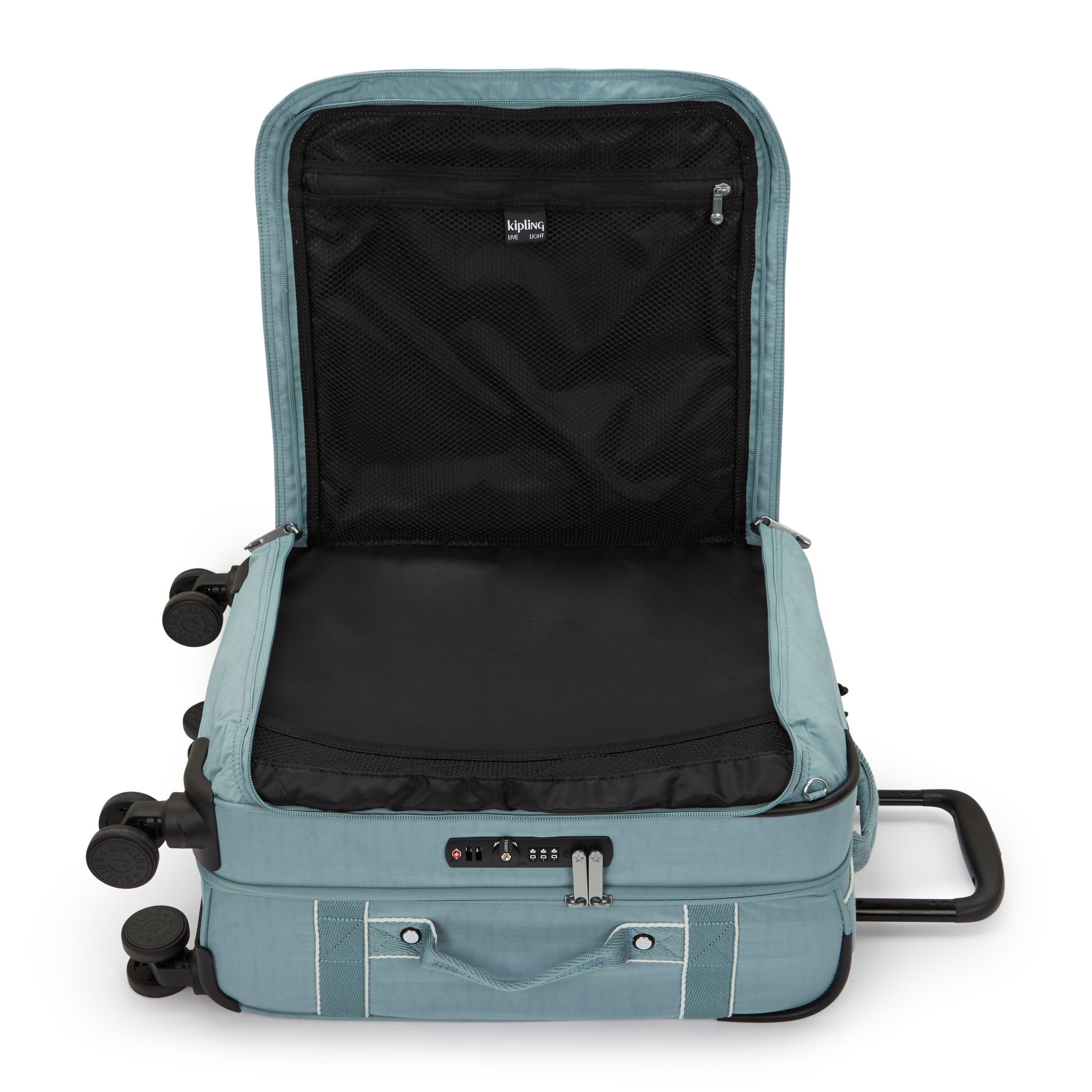 حقيبة سفر كيبلينج سبونتانيوس إس رمادية مريحة صغيرة بعجلات I5508-3NL