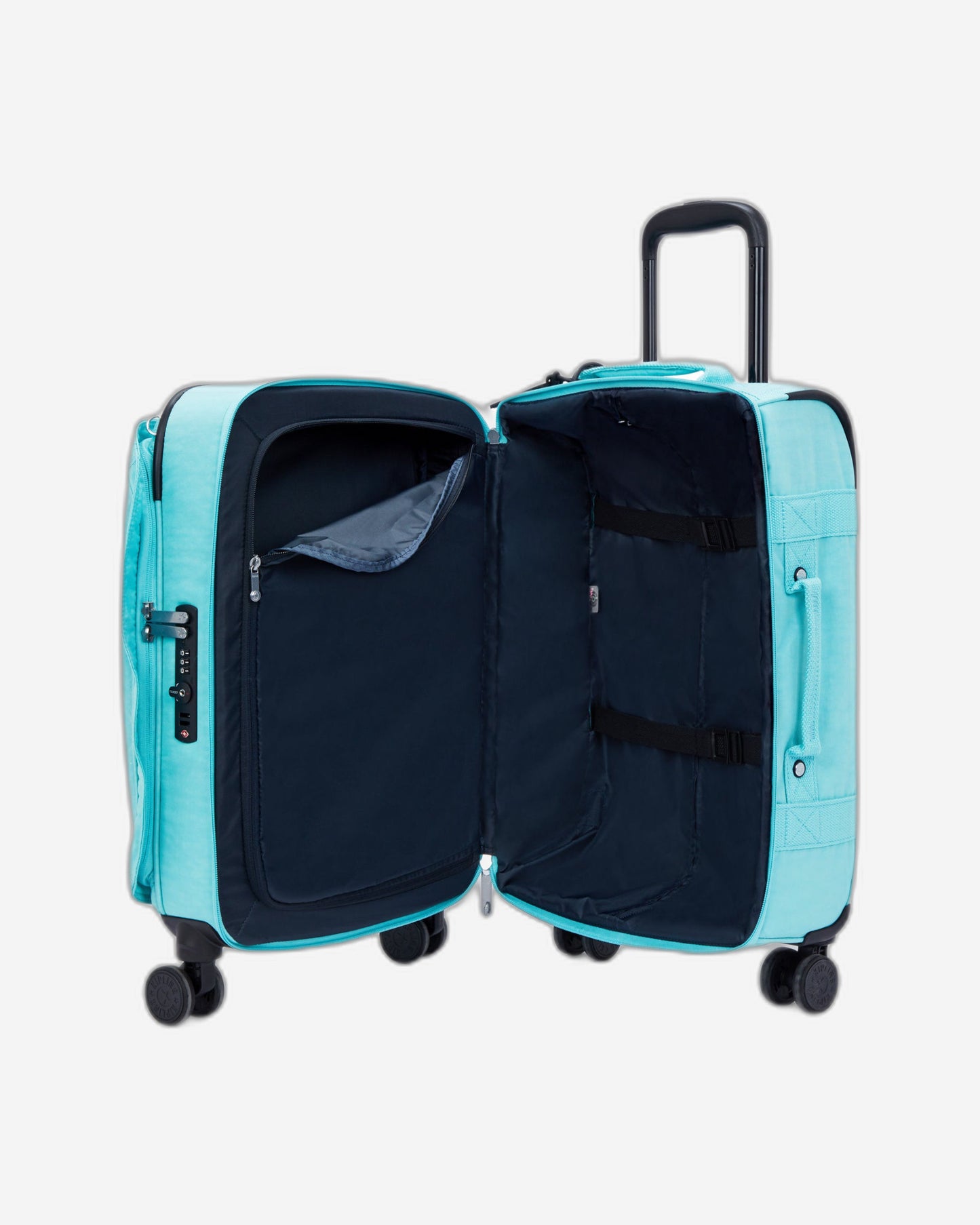 حقيبة سفر Kipling Spontaneous S Deepest Aqua صغيرة الحجم بعجلات C2I5508-T6E