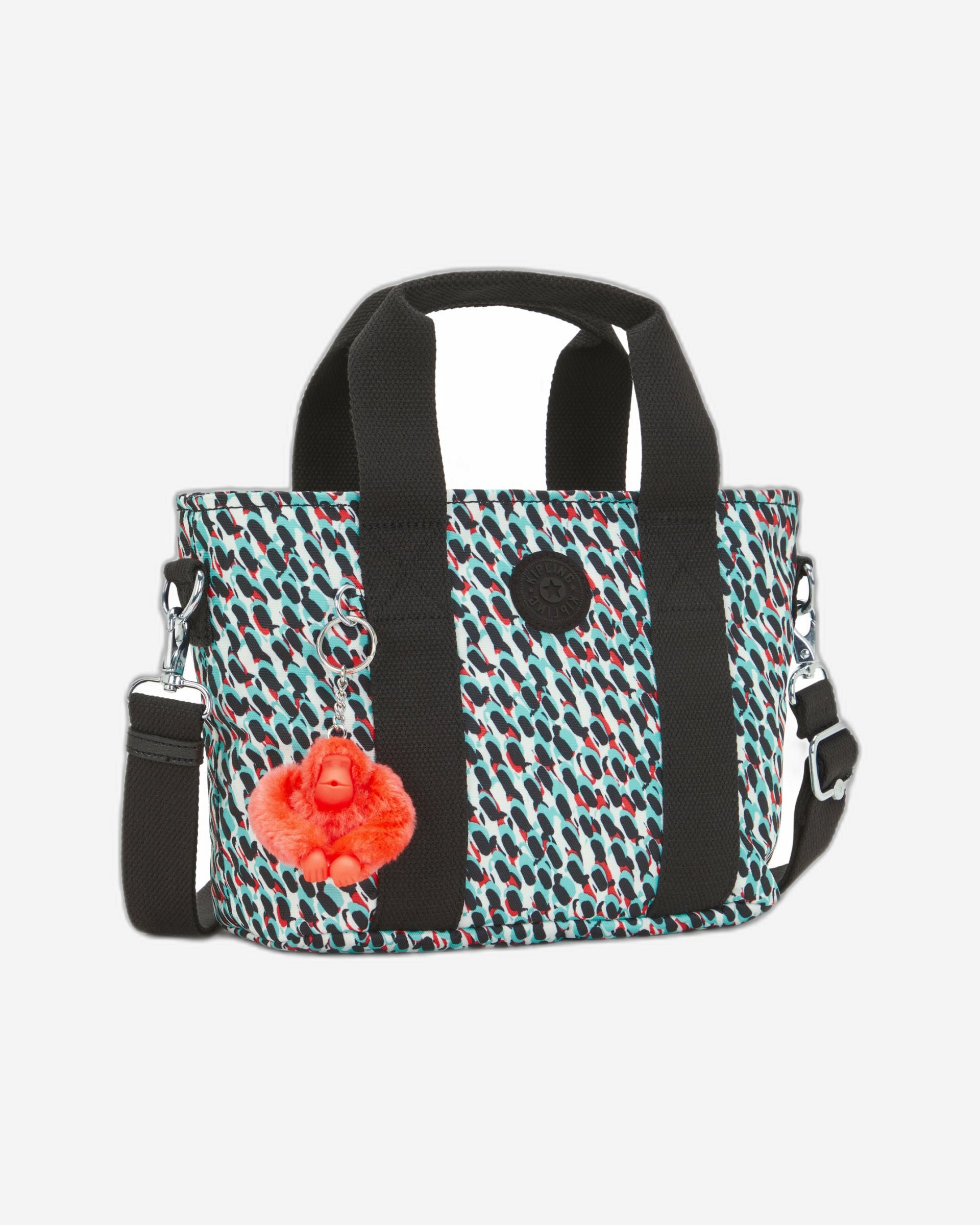 حقيبة كتف صغيرة بطبعة تجريدية من كيبلينج مينتا C2I5647-GN6