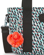 حقيبة كتف صغيرة بطبعة تجريدية من كيبلينج مينتا C2I5647-GN6