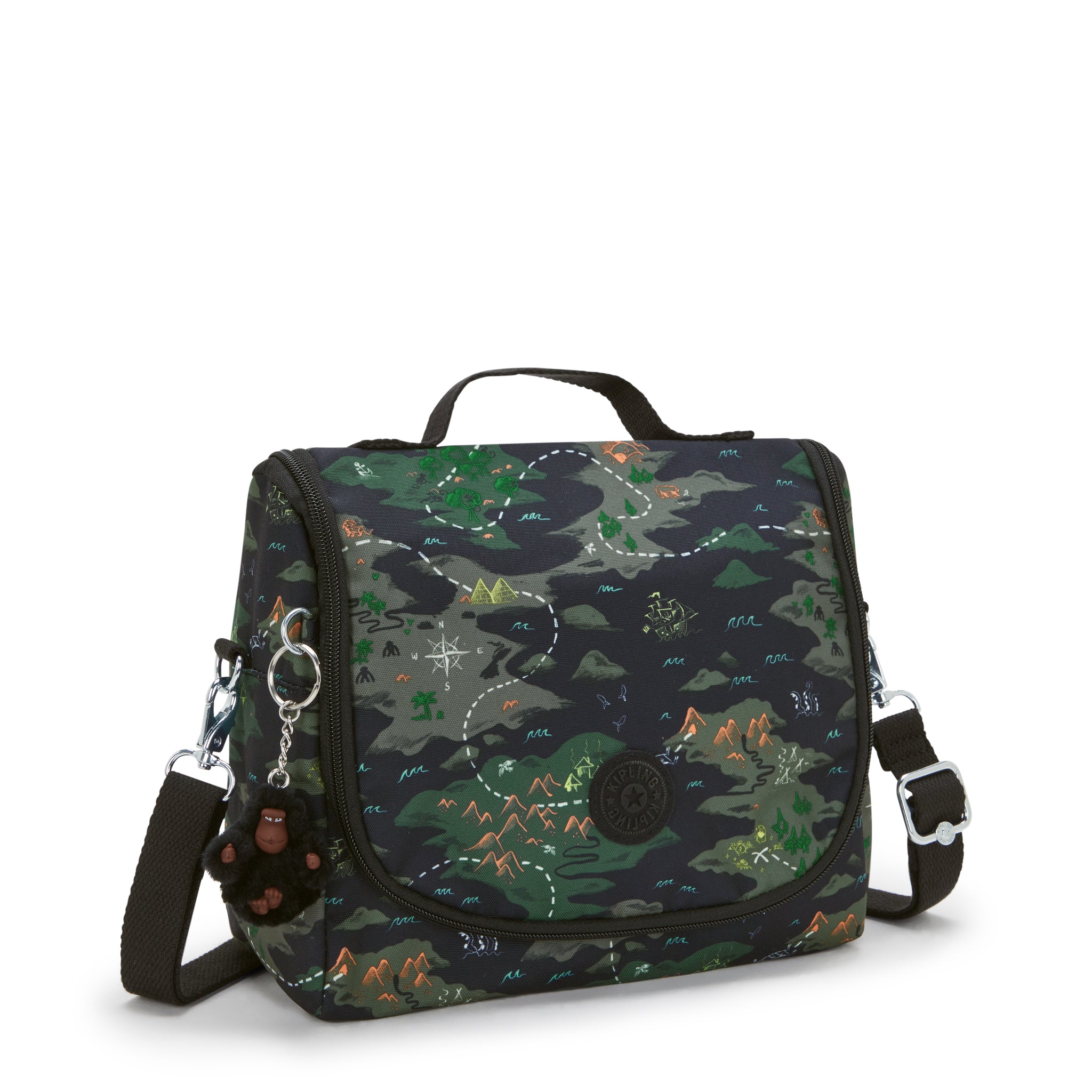 صندوق غداء كبير من KIPLING New Kichirou Camo Treasure (مع جراب عربة) I5749-3PB