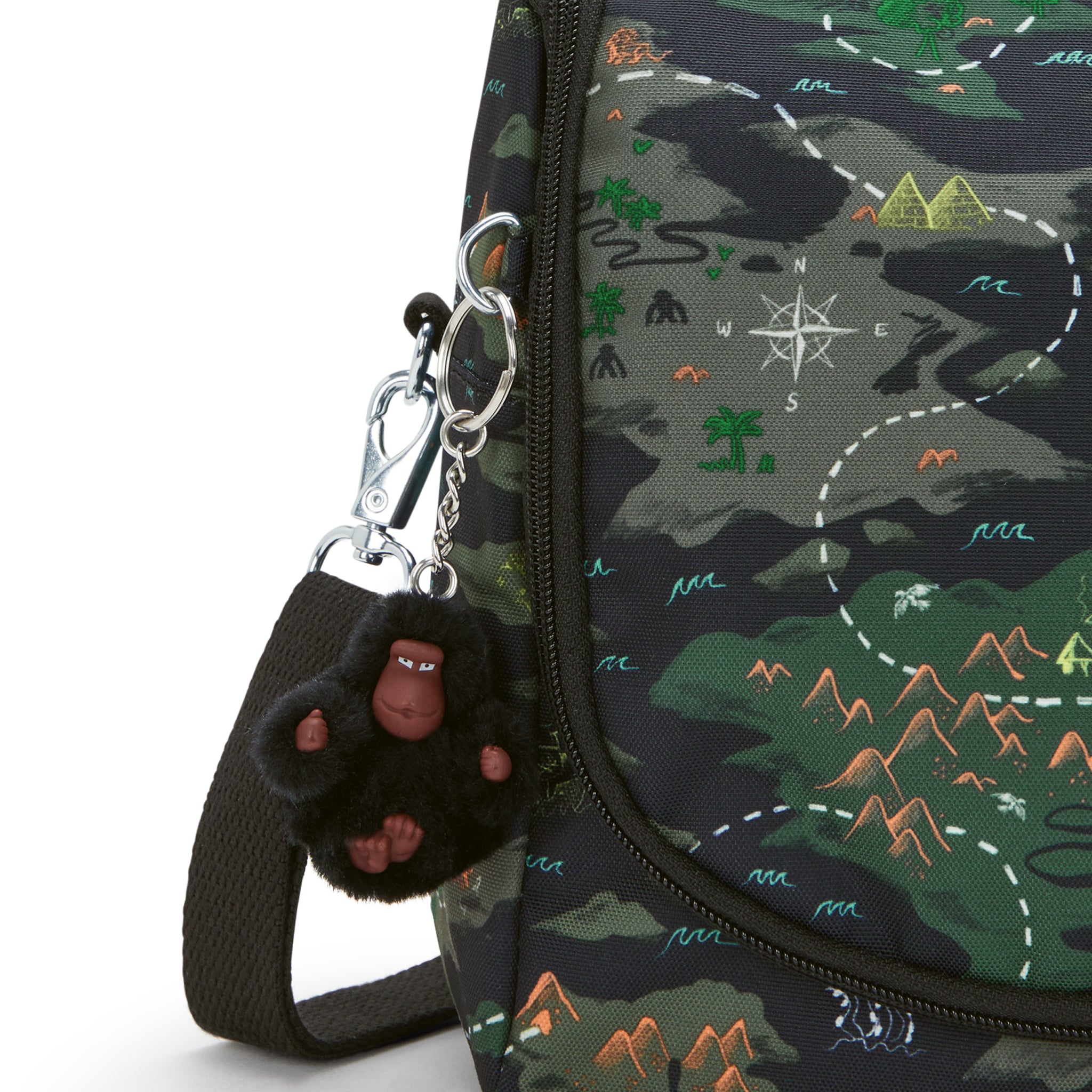 صندوق غداء كبير من KIPLING New Kichirou Camo Treasure (مع جراب عربة) I5749-3PB