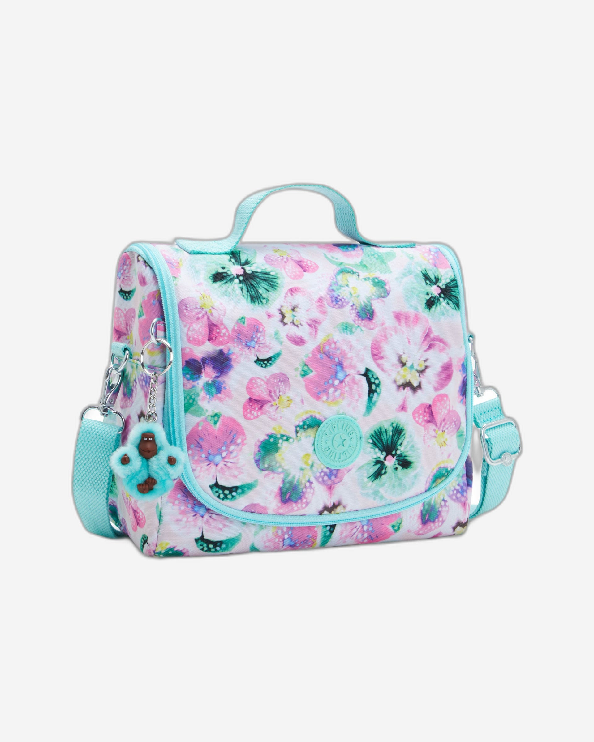 حقيبة غداء كيبلينج نيو كيشيرو أكوا بلوسوم كبيرة مع جراب عربة C2I5749-7EC