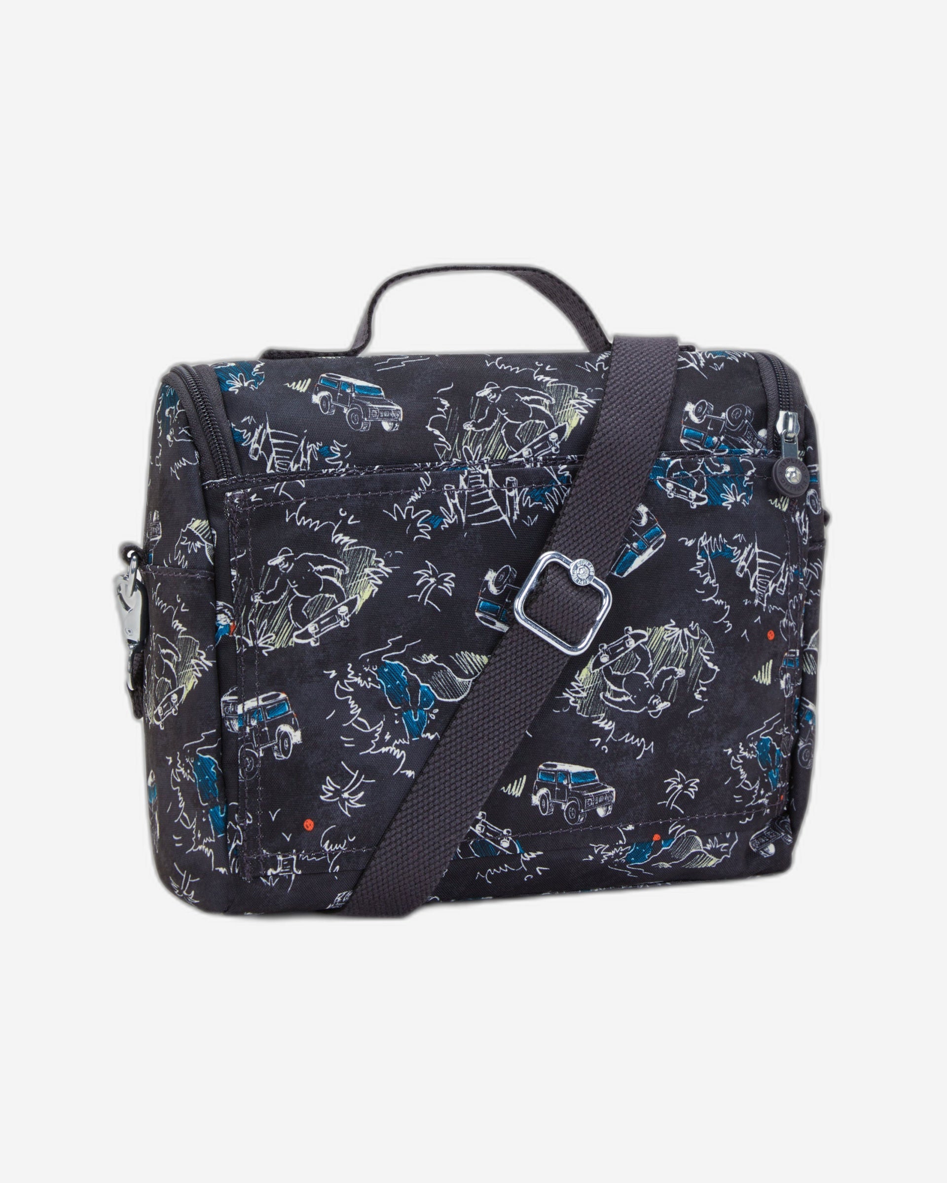 حقيبة غداء كبيرة من Kipling New Kichirou Jungle Fun Race مع جراب عربة C2I5749-TJ3
