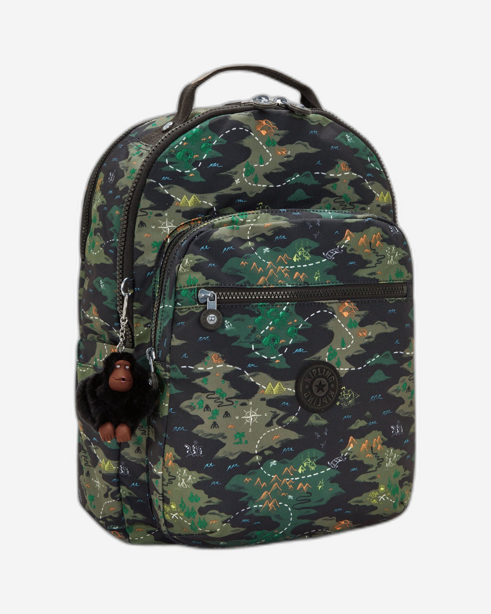 حقيبة ظهر KIPLING Seoul Lap Camo Treasure Large (مع حجرة للكمبيوتر المحمول) I5816-3PB