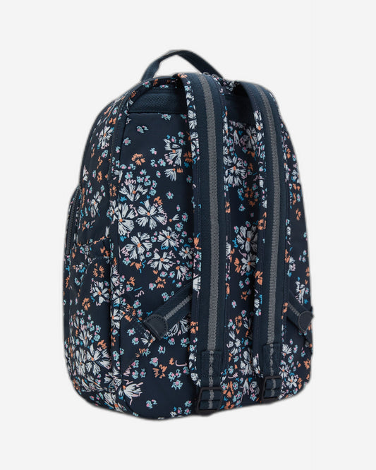 حقيبة ظهر KIPLING Seoul Lap Flower Field كبيرة (مع حجرة للكمبيوتر المحمول) I5816-5GB