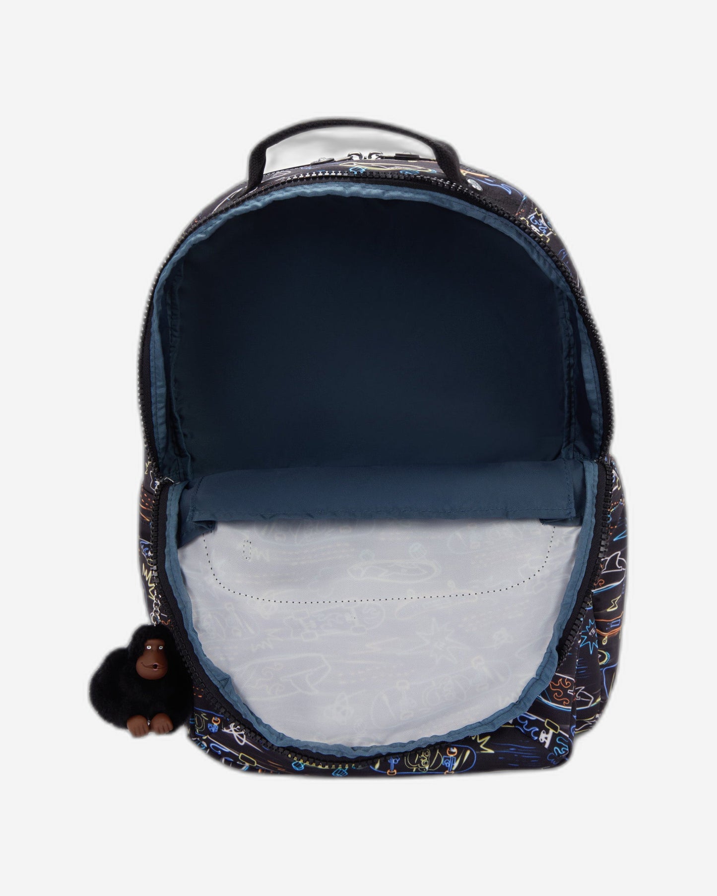 حقيبة ظهر Kipling Seoul Lap Neon Skate كبيرة مع حجرة للكمبيوتر المحمول I5816-71M