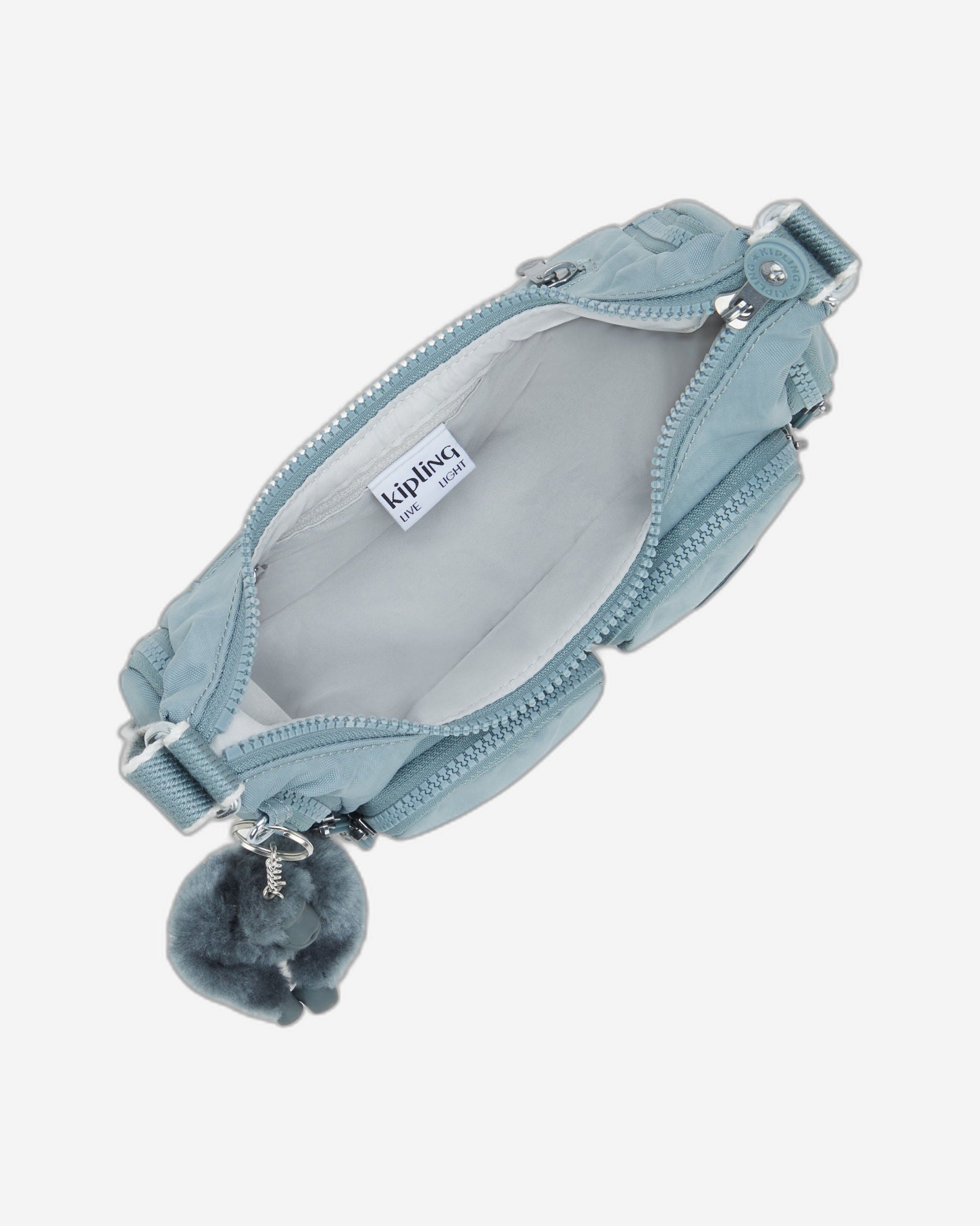 حقيبة كيبلينج ريكا صغيرة مريحة باللون الرمادي I5926-3NL