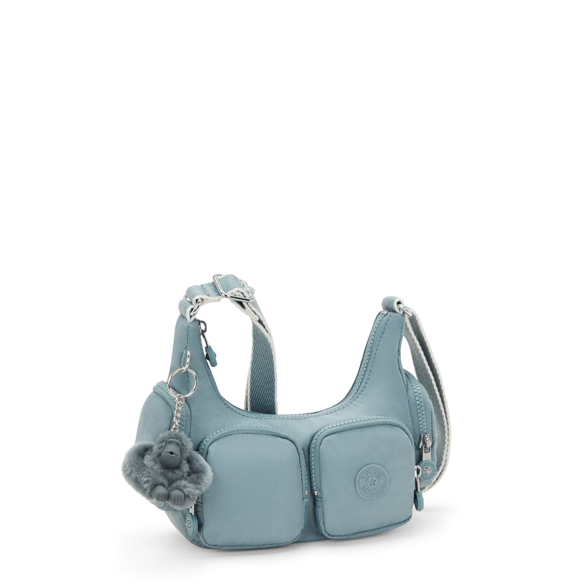 حقيبة كيبلينج ريكا صغيرة مريحة باللون الرمادي I5926-3NL